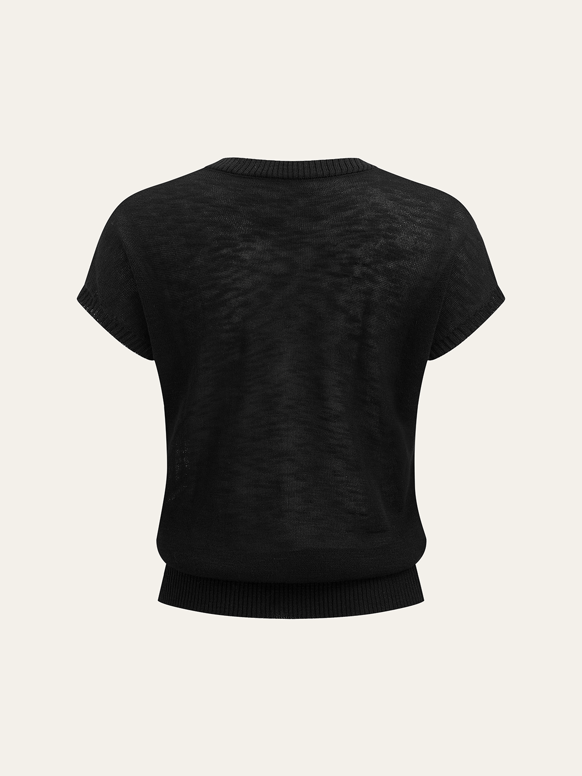 Rhinestone & Pearl Firework Pattern Knit Top-Massicos
