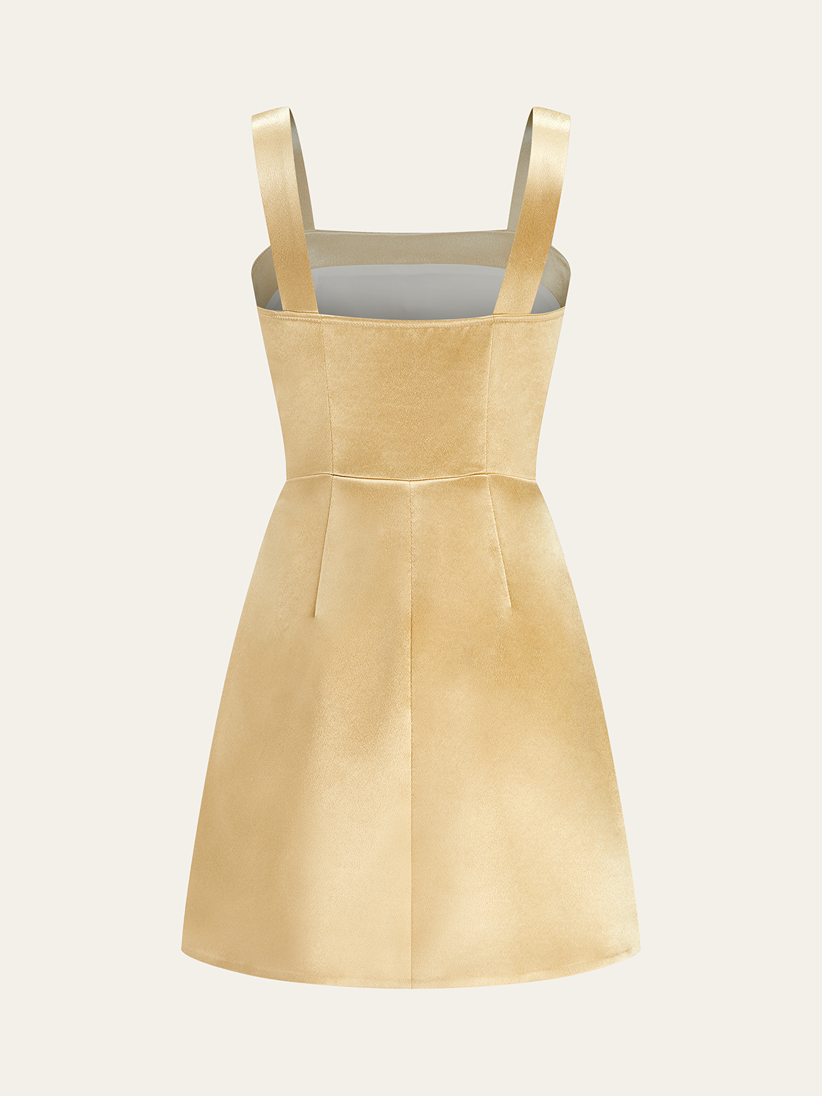 Metal Embellished Strap Mini Dress-Massicos