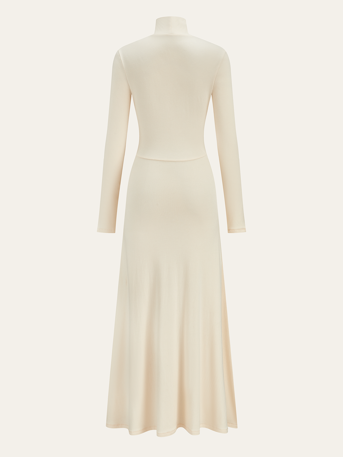 Pleated Fishtail Long Dress-Massicos