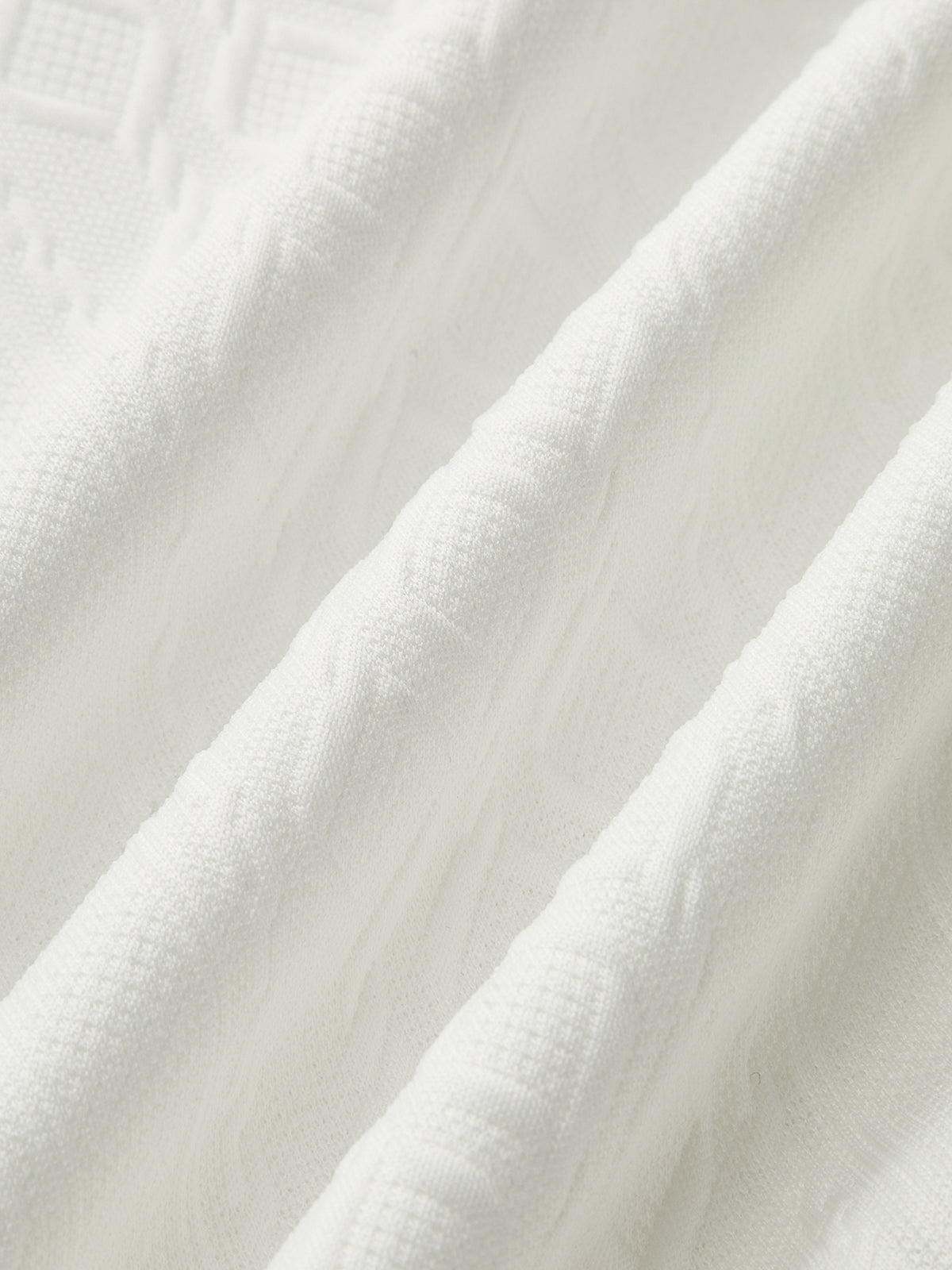 Textured Jacquard Mutton Sleeve Sweatshirt-Massicos