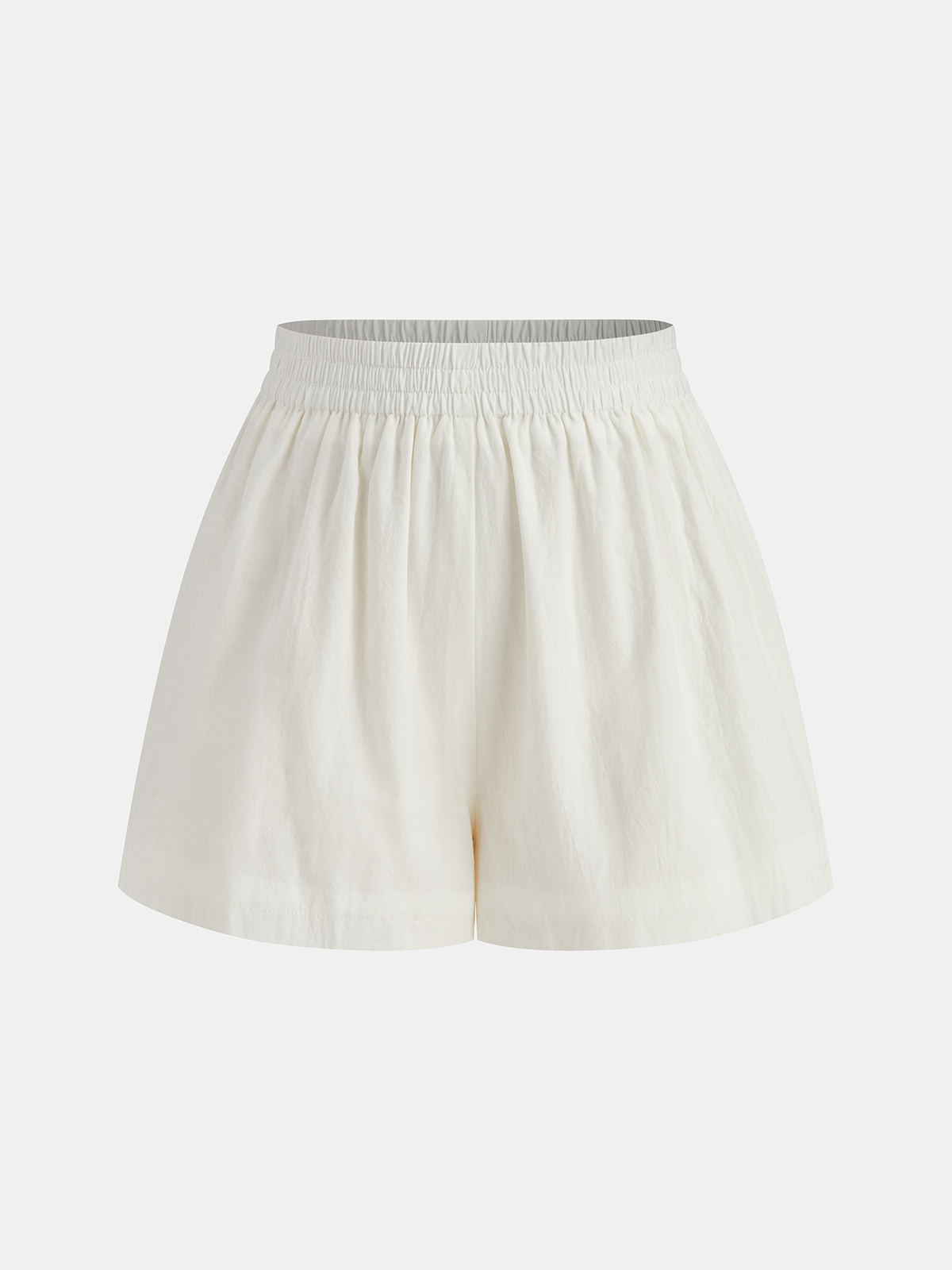 Square Neck Pleated Shorts Set-Massicos