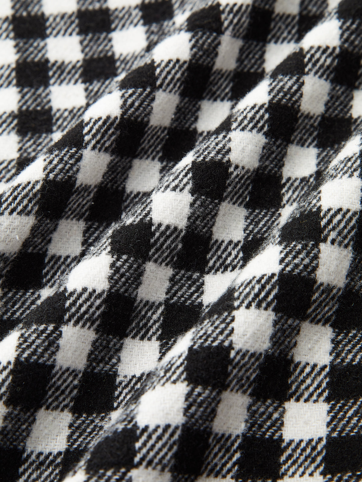 Belted Checkered Collared Jacket-Massicos