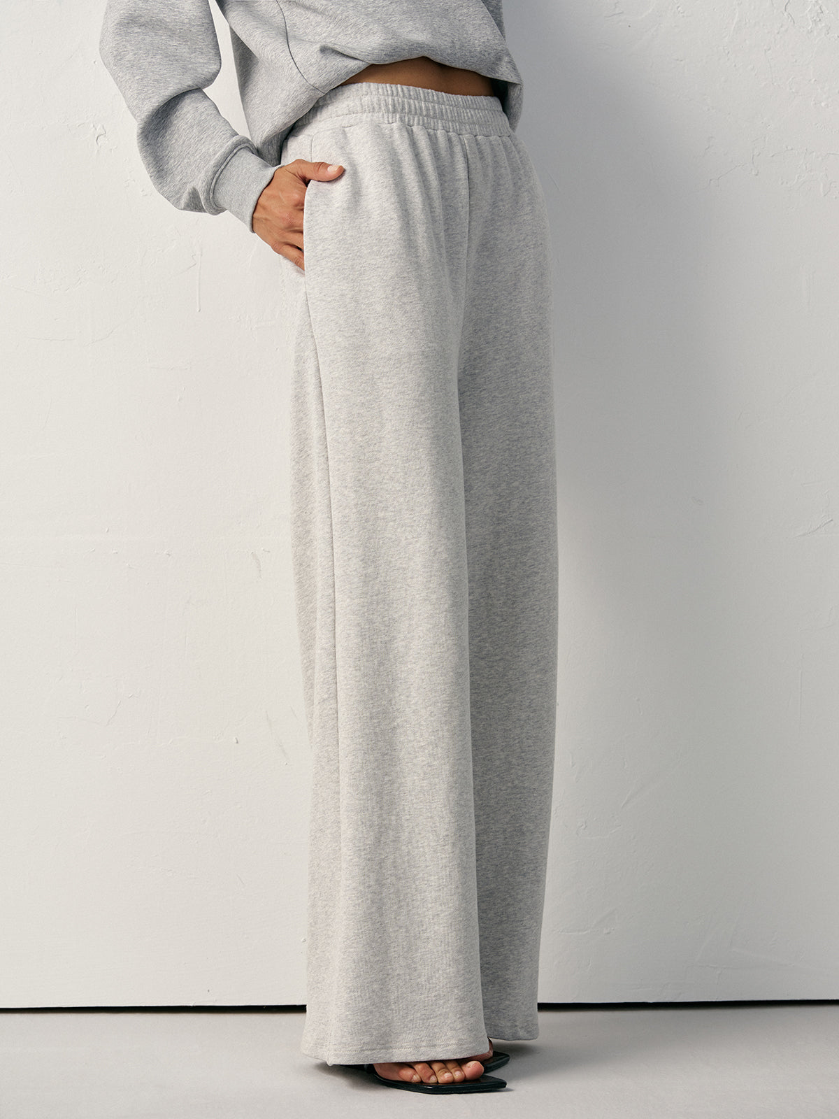 Cotton Blend Straight-Leg Sweatpants-Massicos