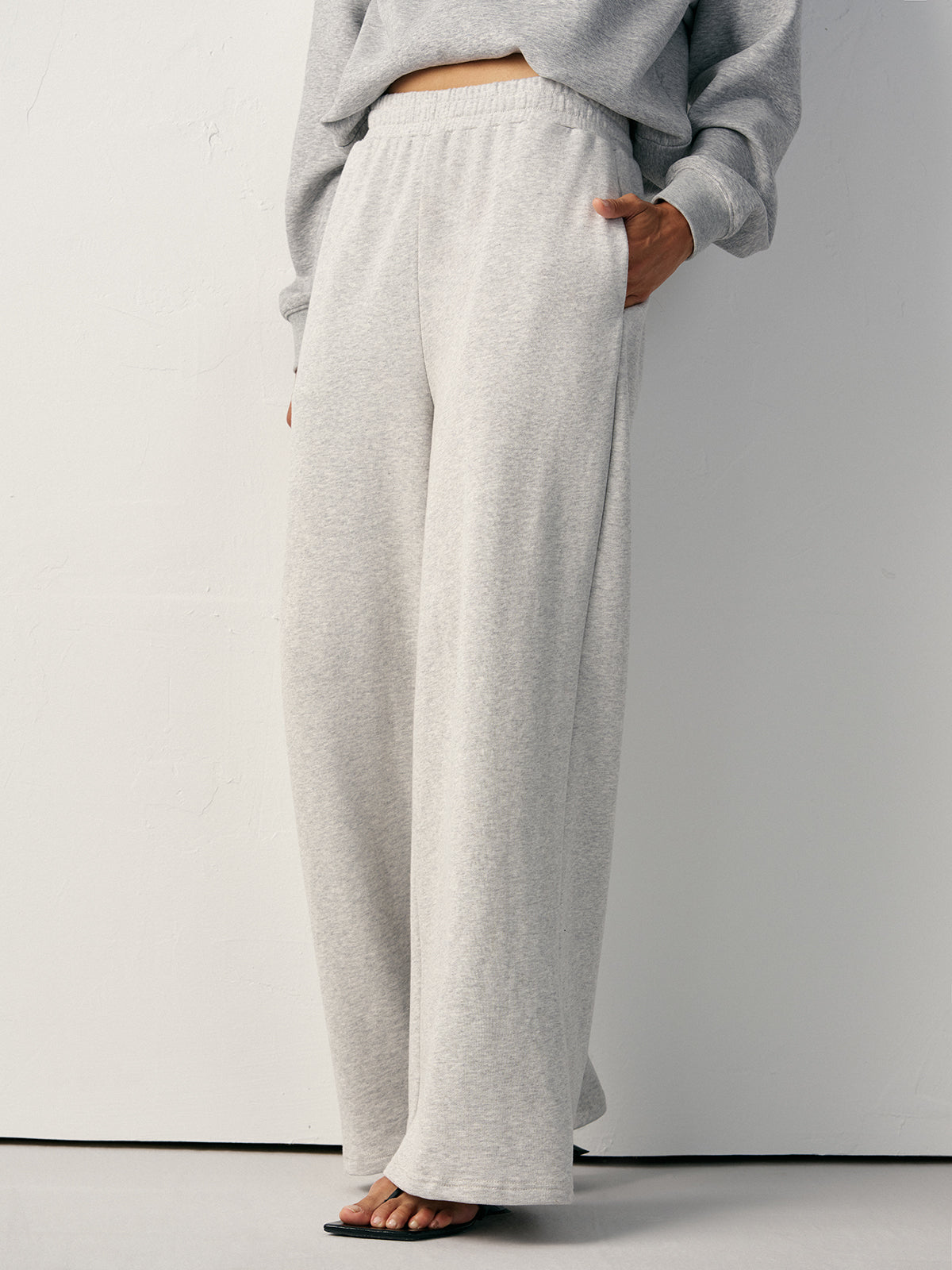 Cotton Blend Straight-Leg Sweatpants-Massicos