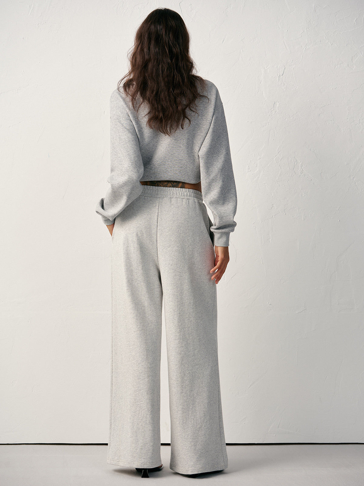 Cotton Blend Straight-Leg Sweatpants-Massicos