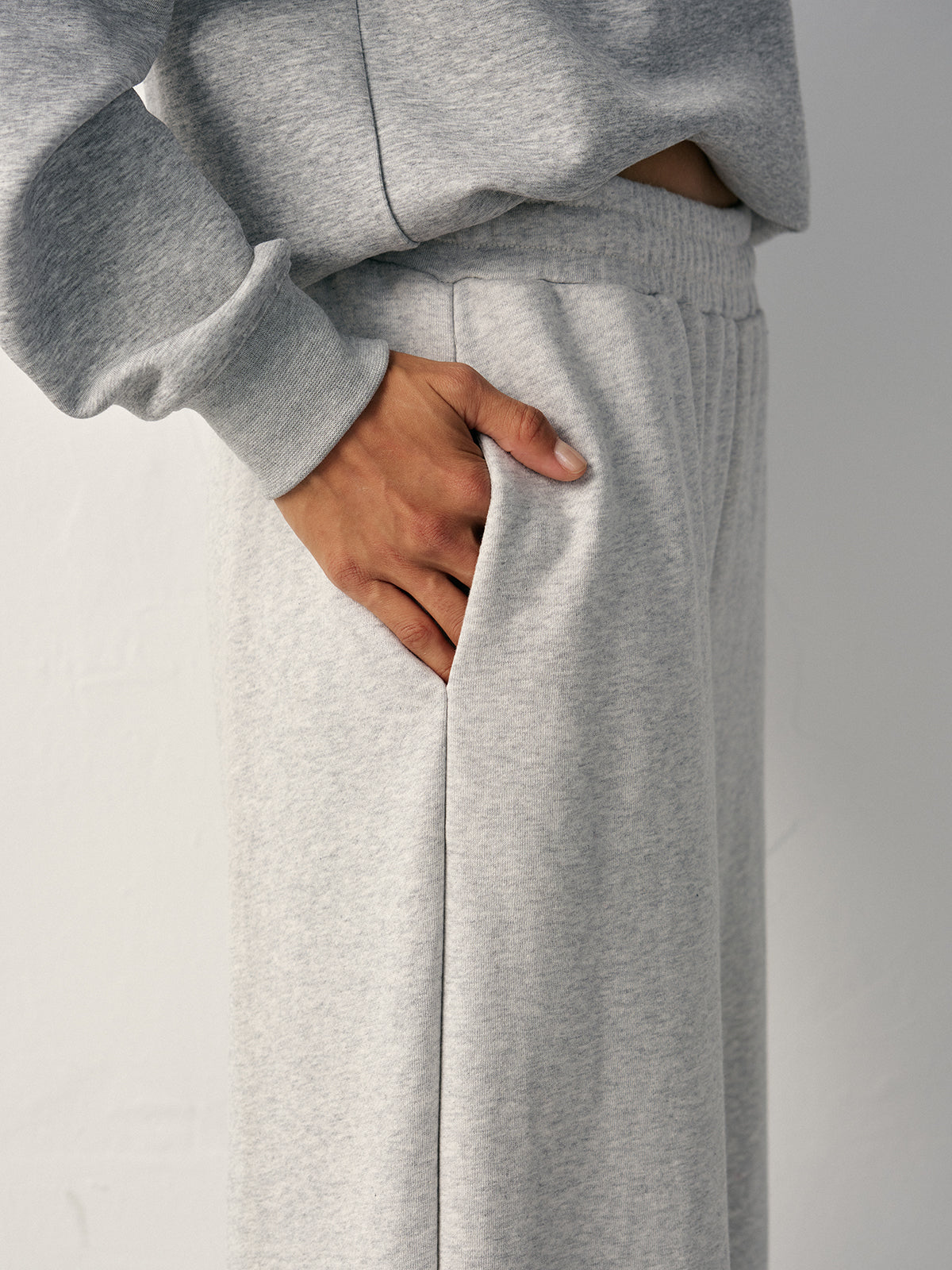 Cotton Blend Straight-Leg Sweatpants-Massicos