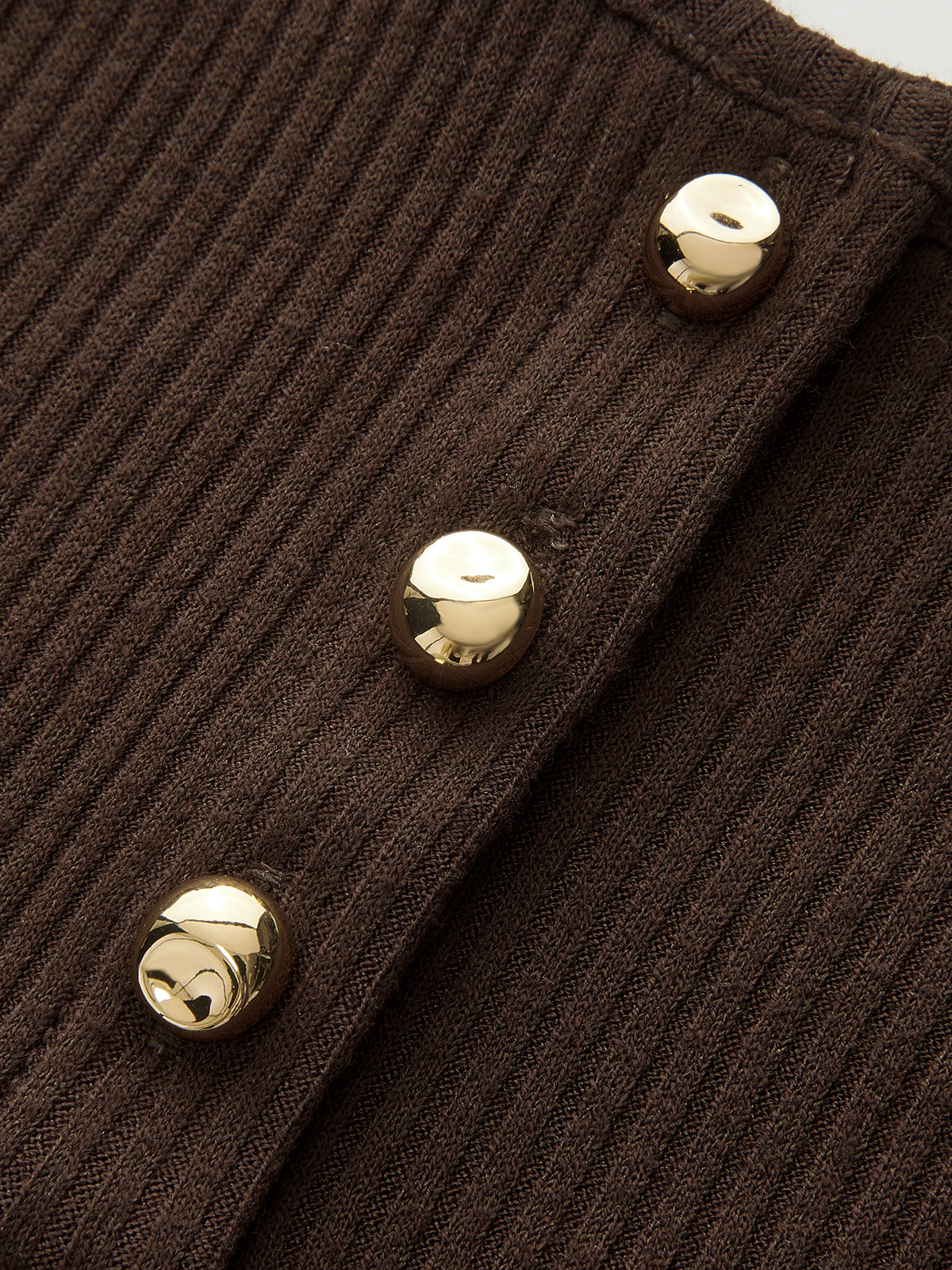 Ribbed Button-Front Tank Top-Massicos