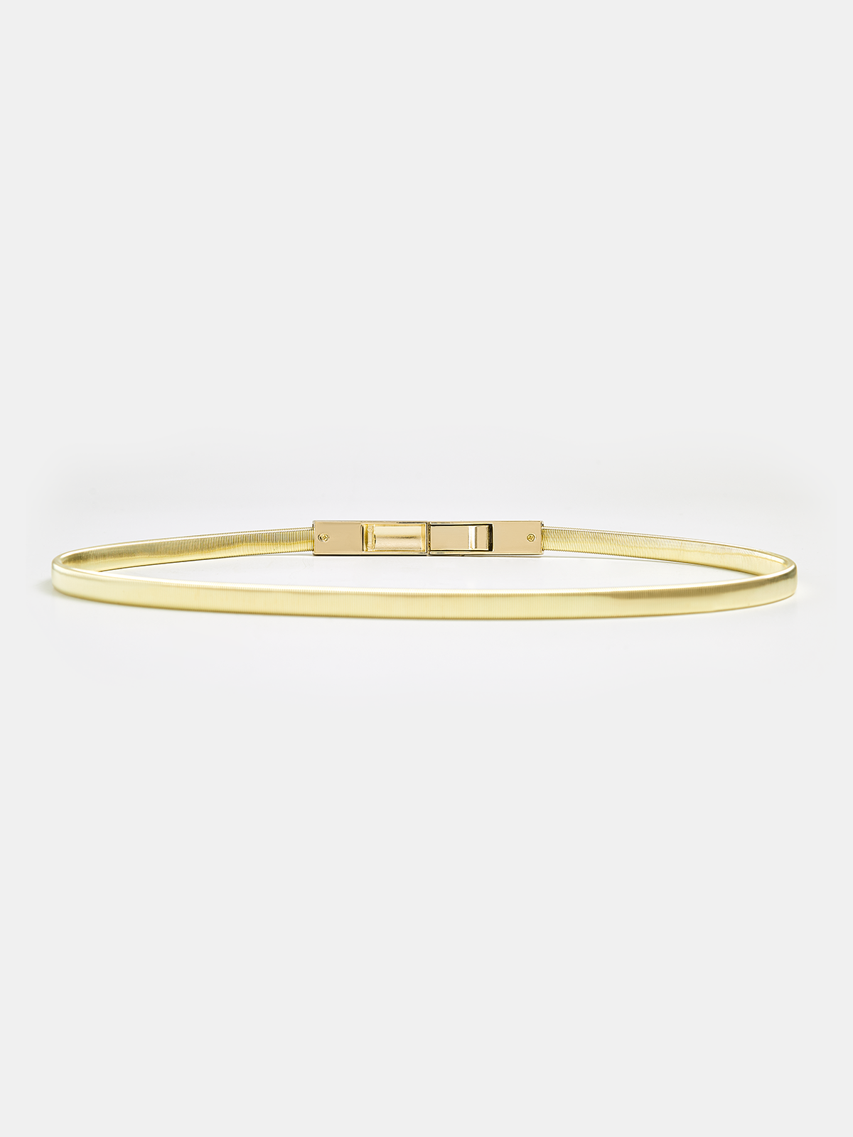 Alloy Buckle Elastic Waist Belt-Massicos