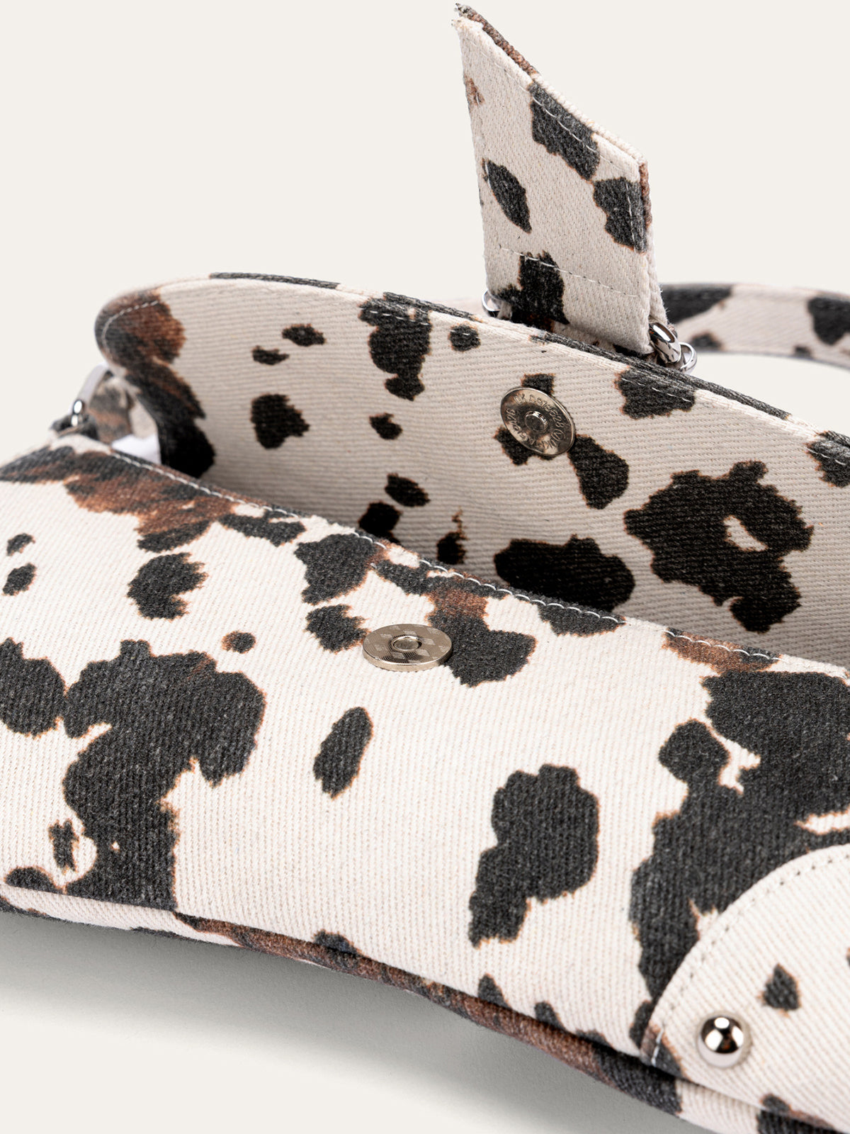 Animal Print Buckle Shoulder Bag-Massicos