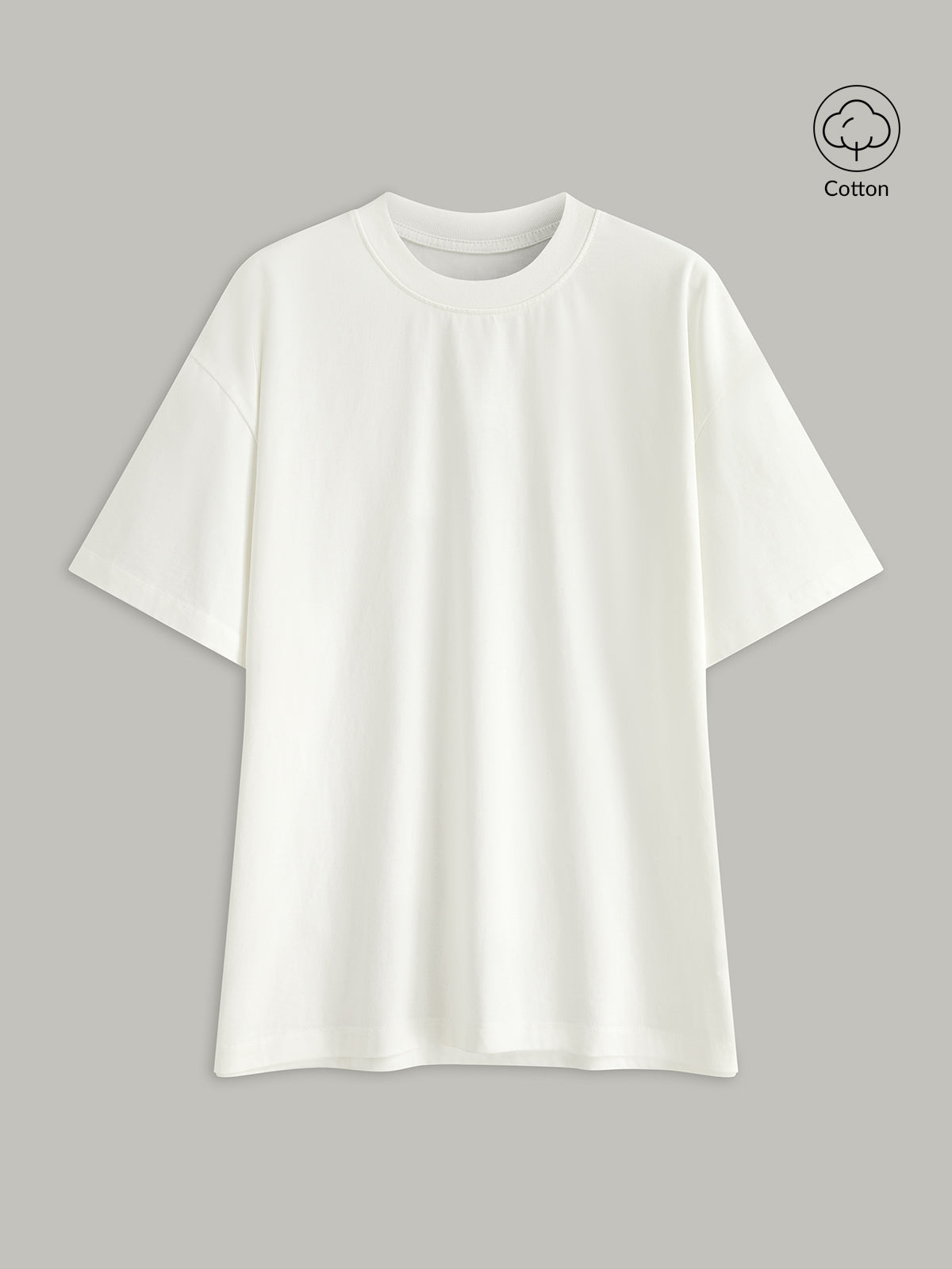 Basic Cotton Oversized T-Shirt-Massicos