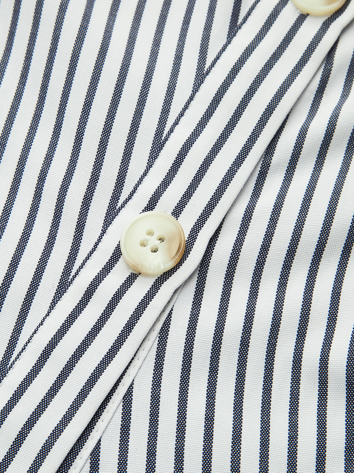 Striped Asymmetrical Placket Button Shirt-Massicos