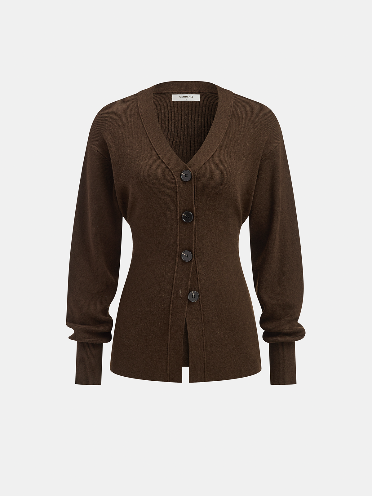 Wool-Blend V-Neck Button-Down Cardigan-Massicos