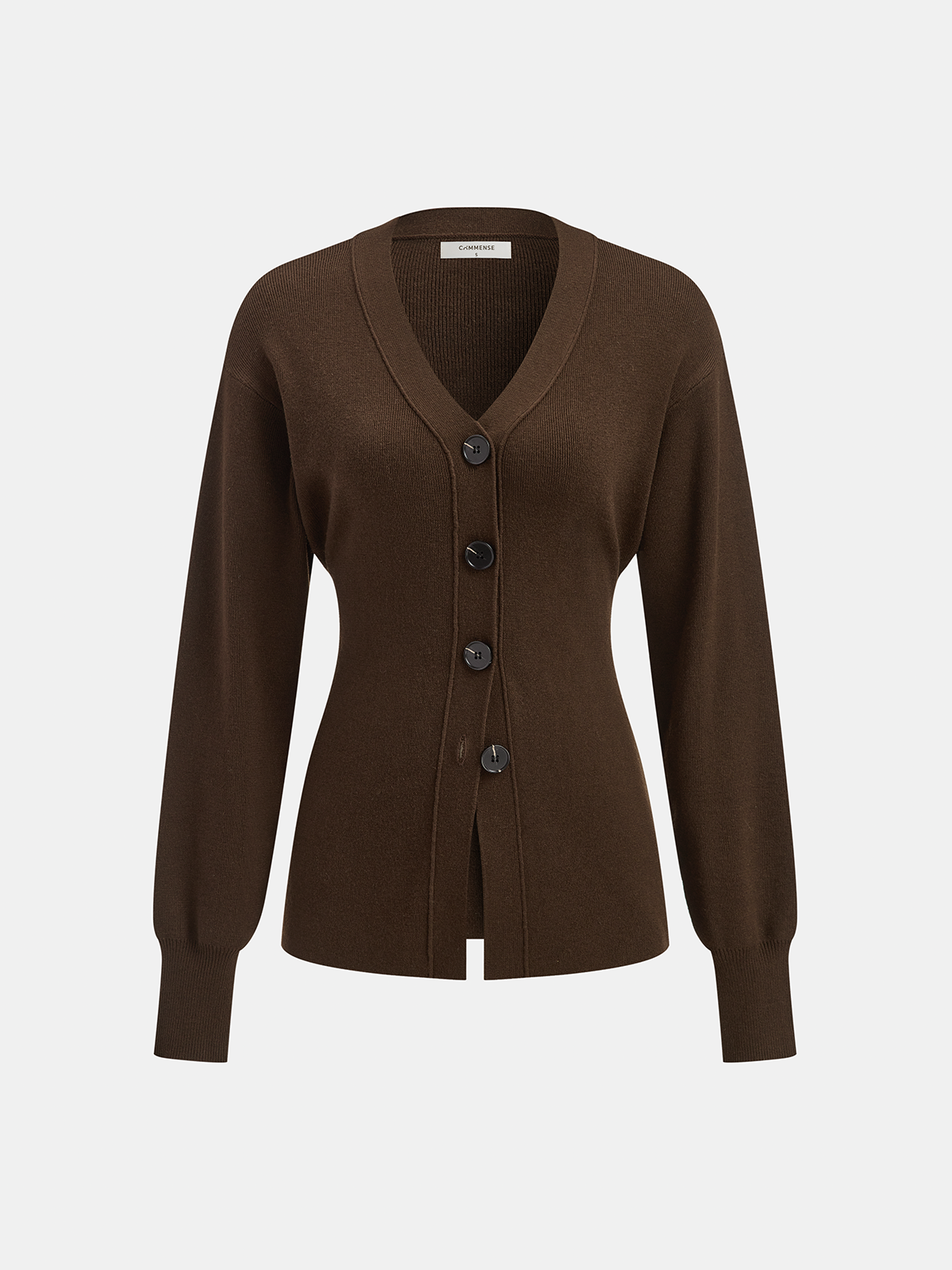 Wool-Blend V-Neck Button-Down Cardigan-Massicos