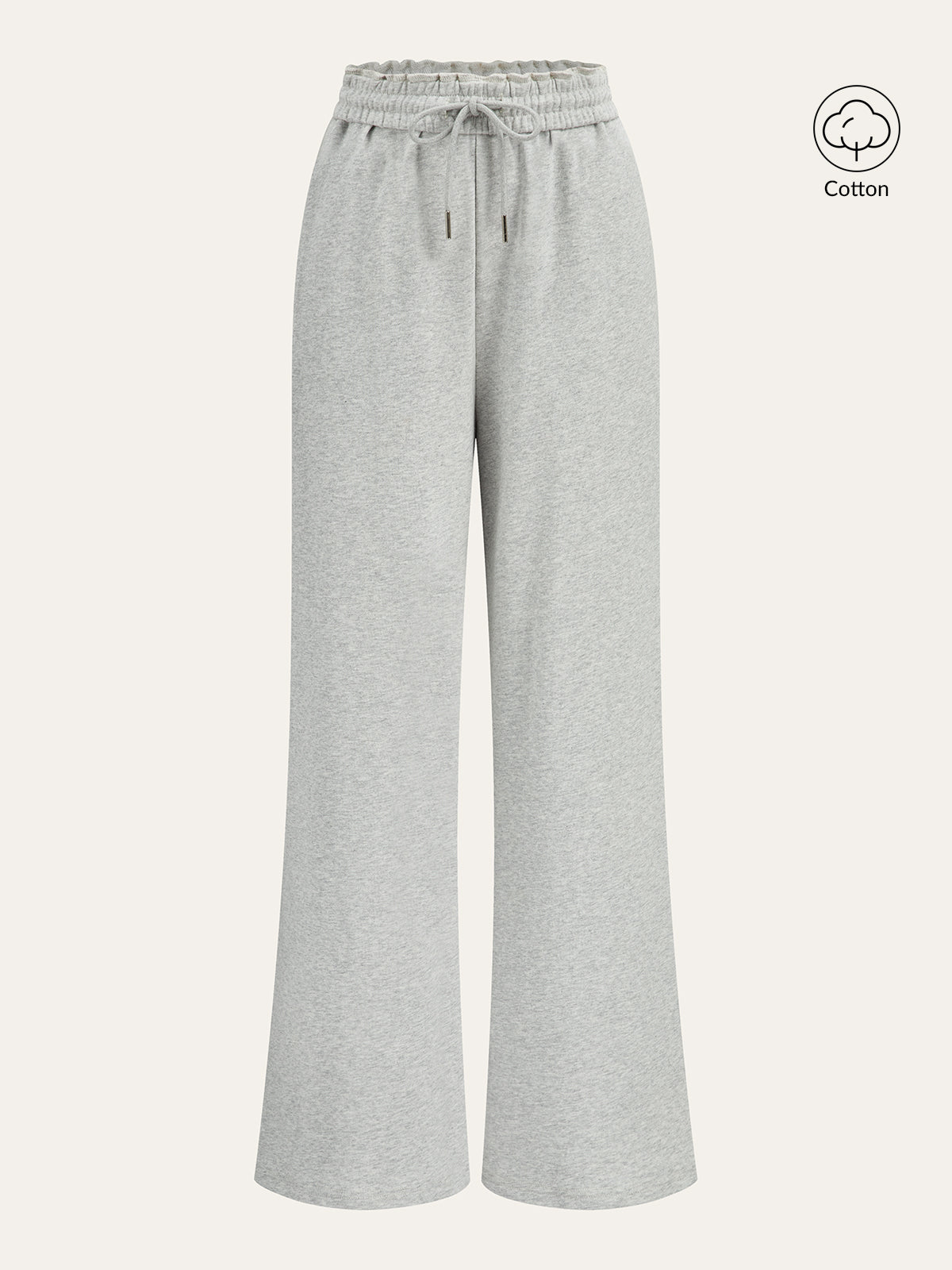 Cotton Blend Straight-Leg Sweatpants-Massicos