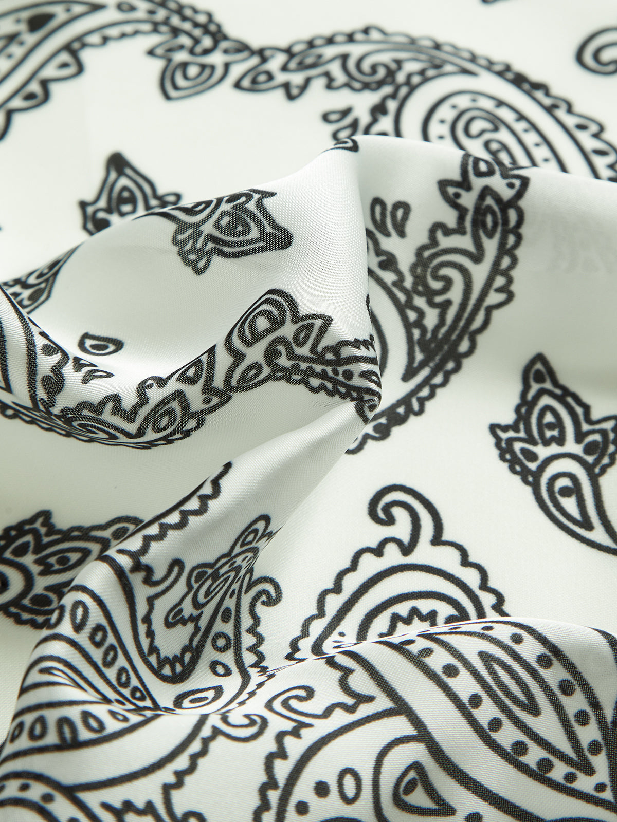 Paisley Print Square Scarf-Massicos