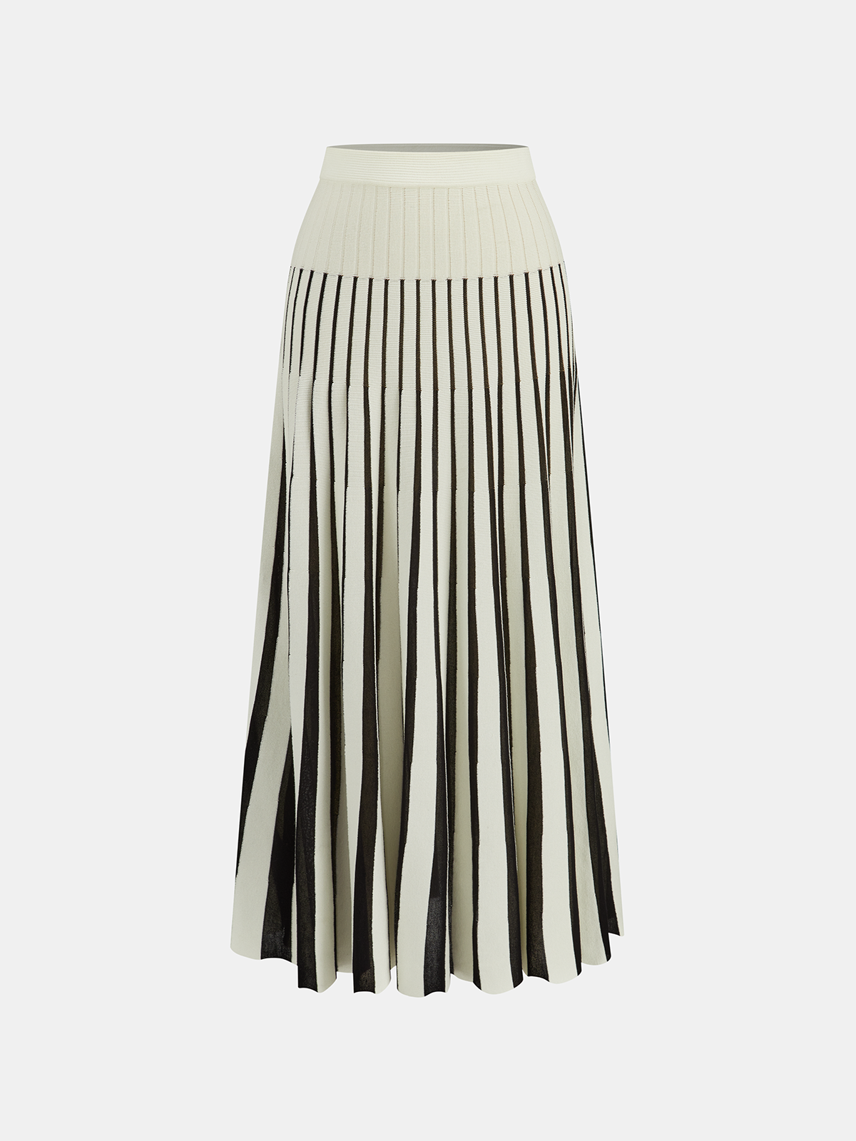 Sleeveless Top and Striped Maxi Skirt Set-Massicos