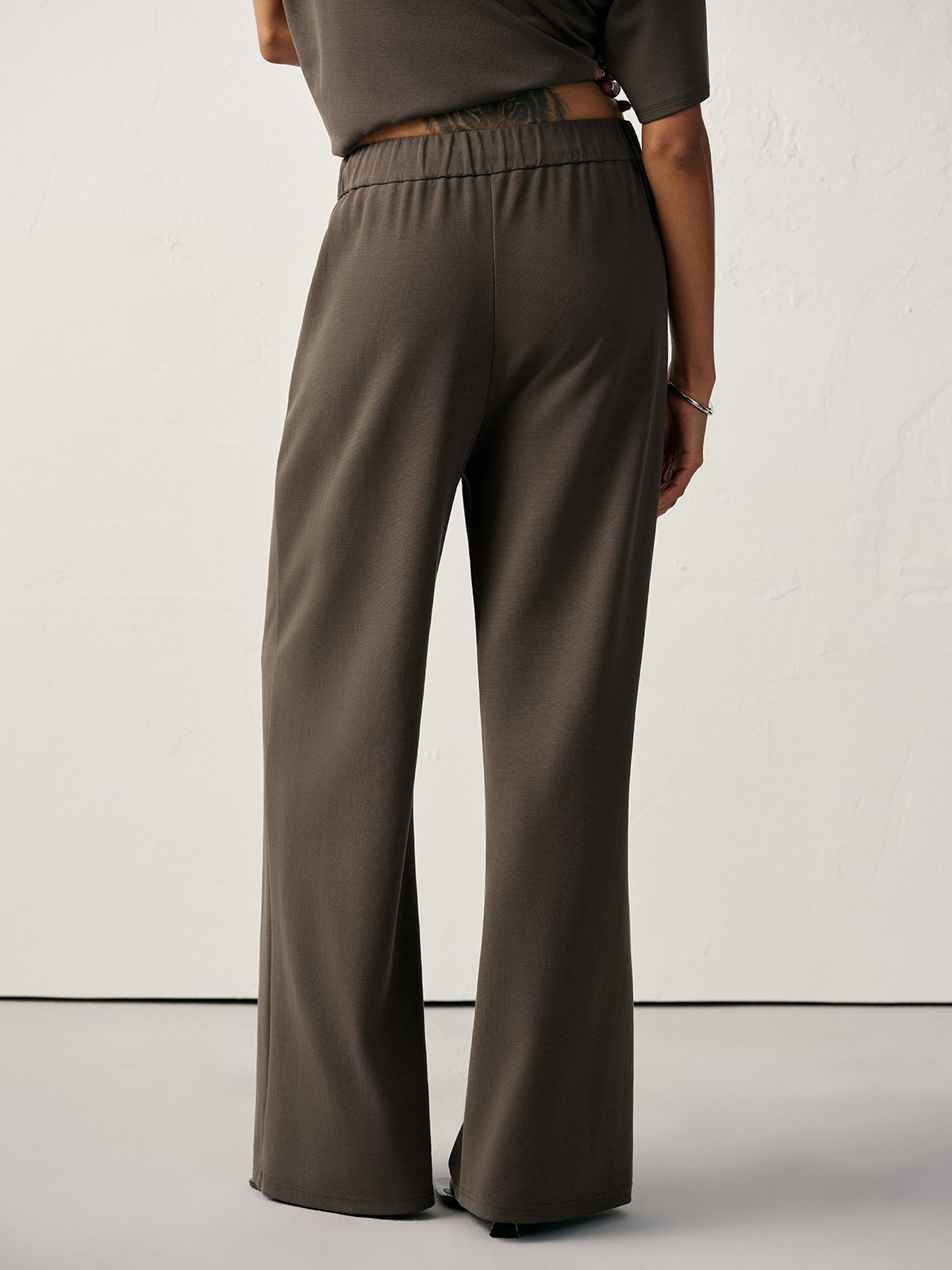 Mid-Waist Drawstring Sweatpants-Massicos