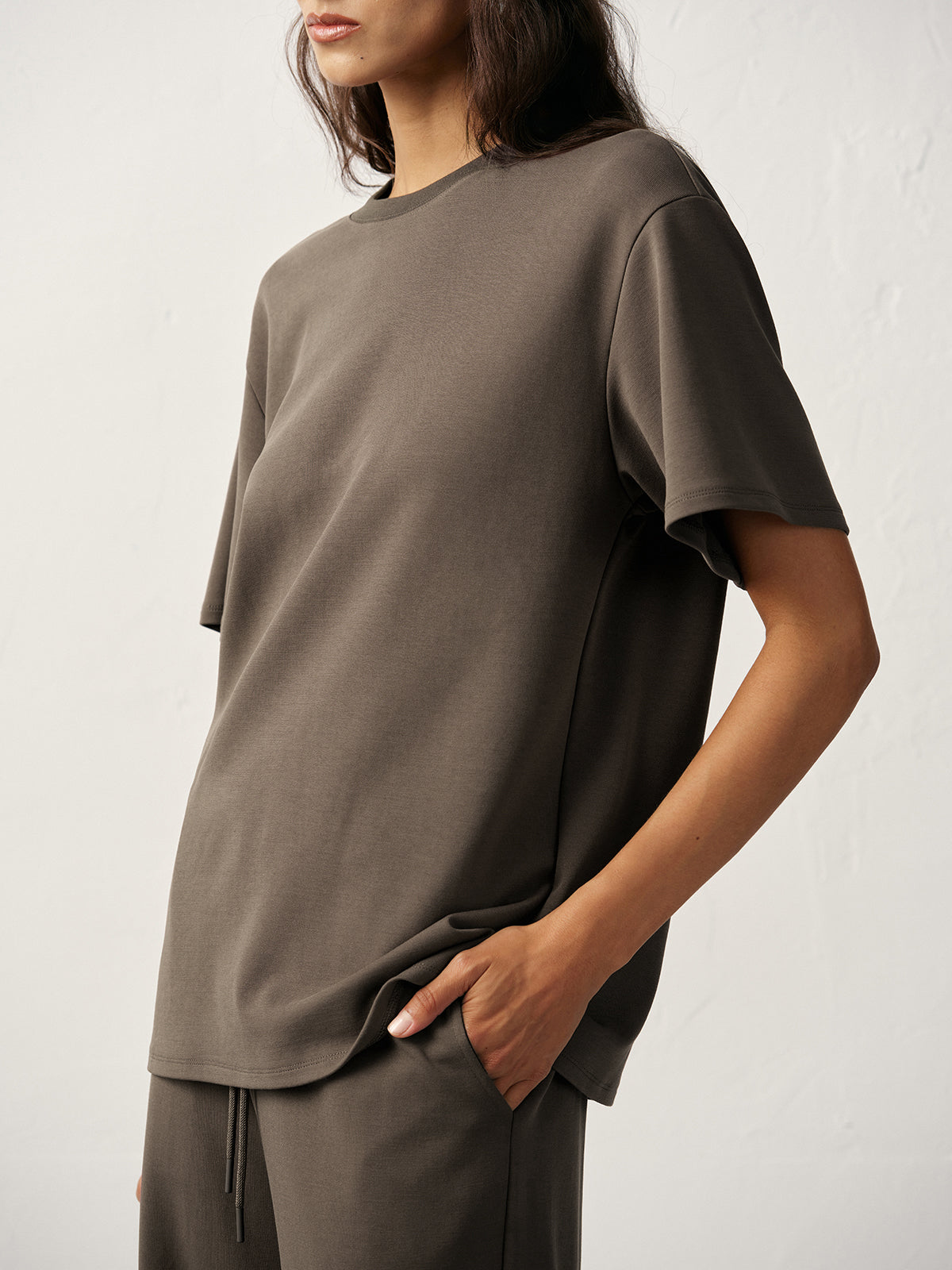 Short Sleeve Crew Neck T-Shirt-Massicos