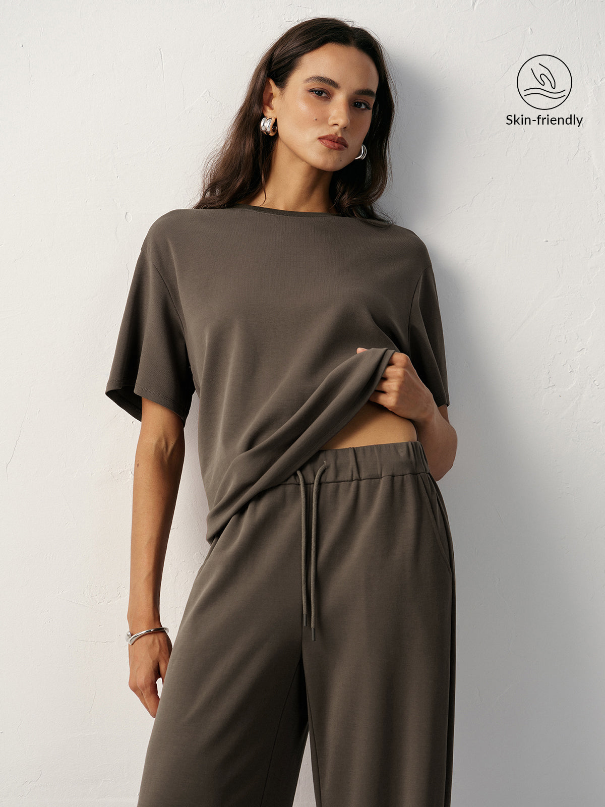 Short Sleeve Crew Neck T-Shirt-Massicos