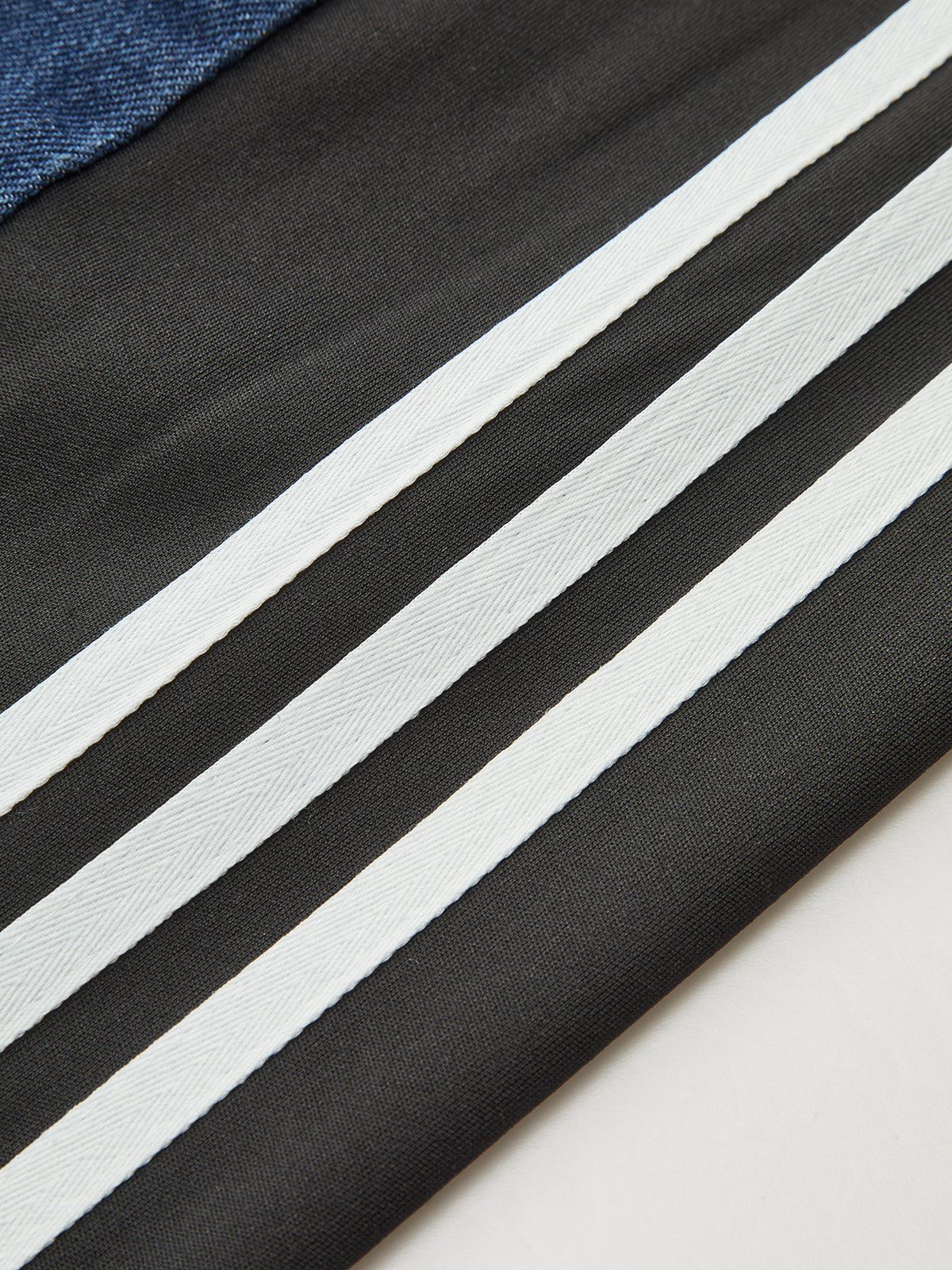 Striped Side Panel Mid-Waist Jeans-Massicos