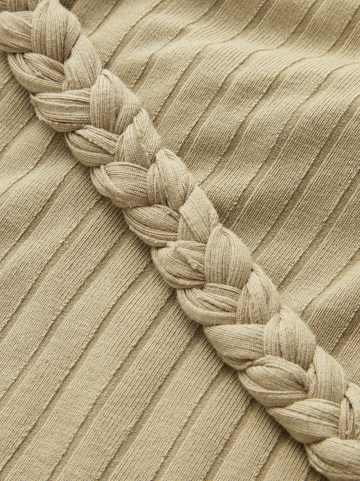 Braided Bodycon Asymmetrical Dress-Massicos