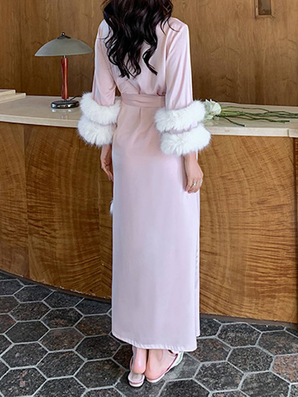 Midnight Desire Long Robe-Massicos