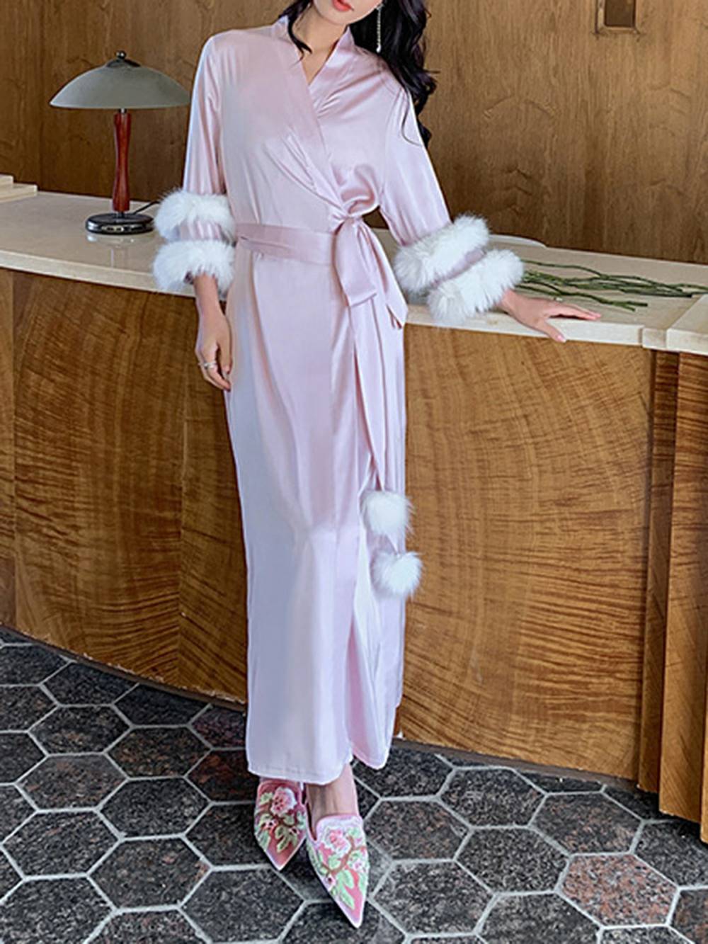 Midnight Desire Long Robe-Massicos
