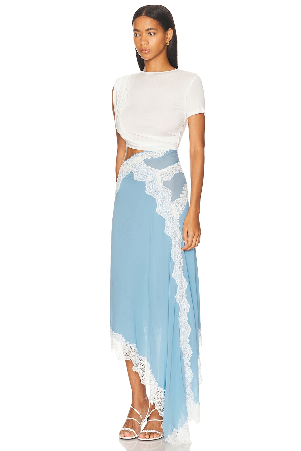 Boho Chic Lace Detail Wrap Skirt