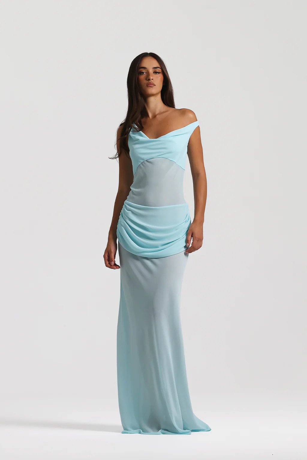 Cadence Draped One-Shoulder Gown
