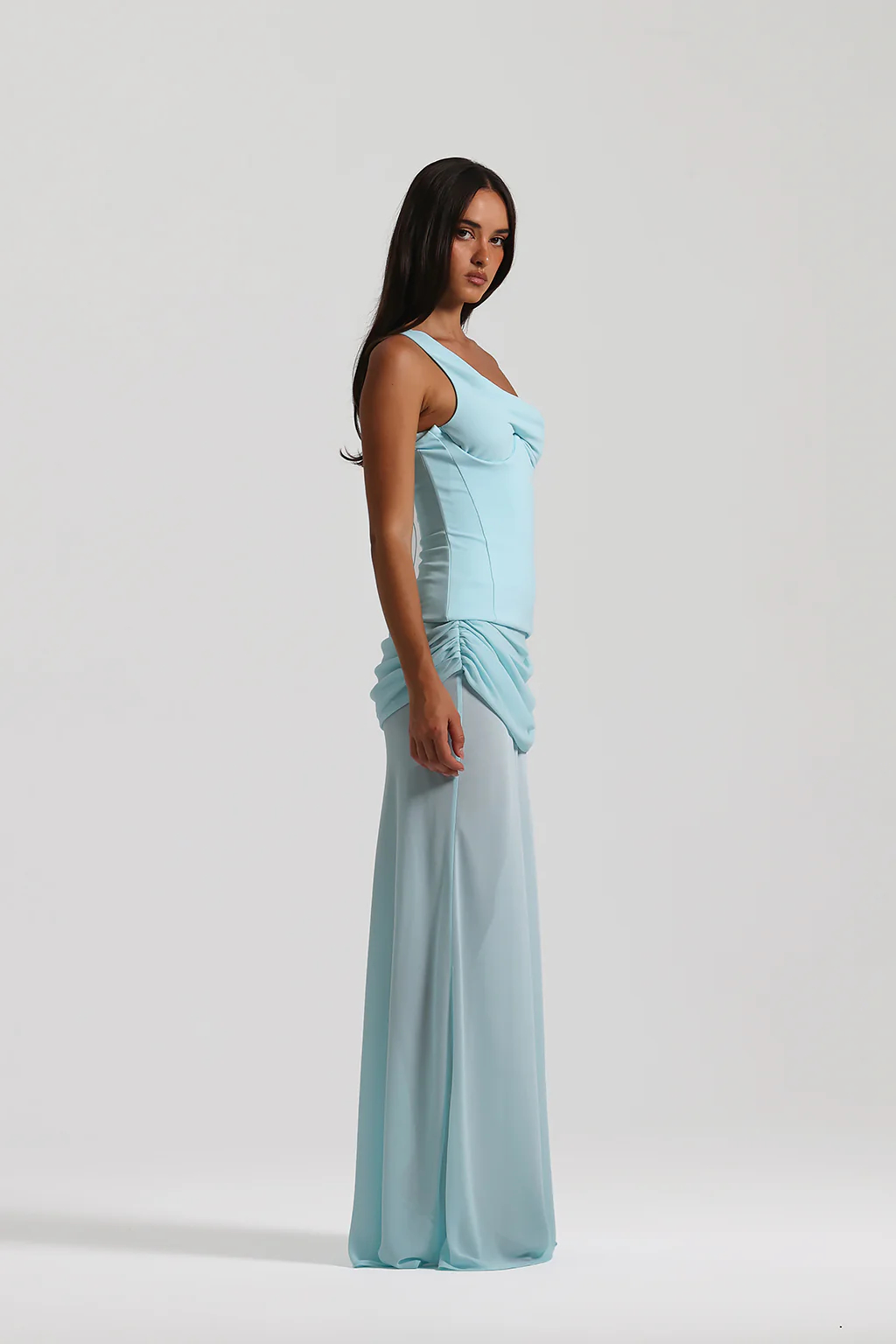 Cadence Draped One-Shoulder Gown