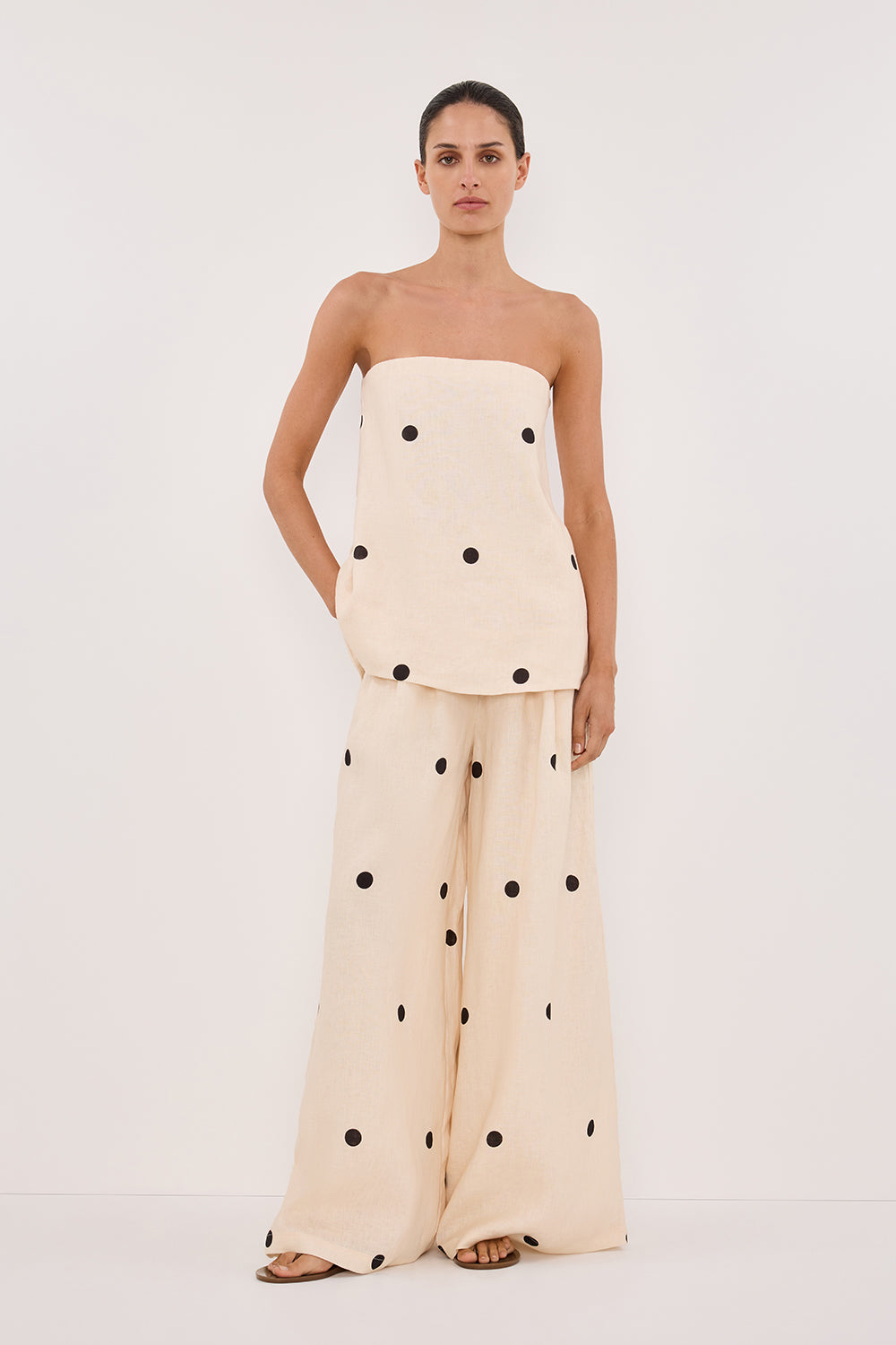 Polkadot Pants Set-ROVOLE