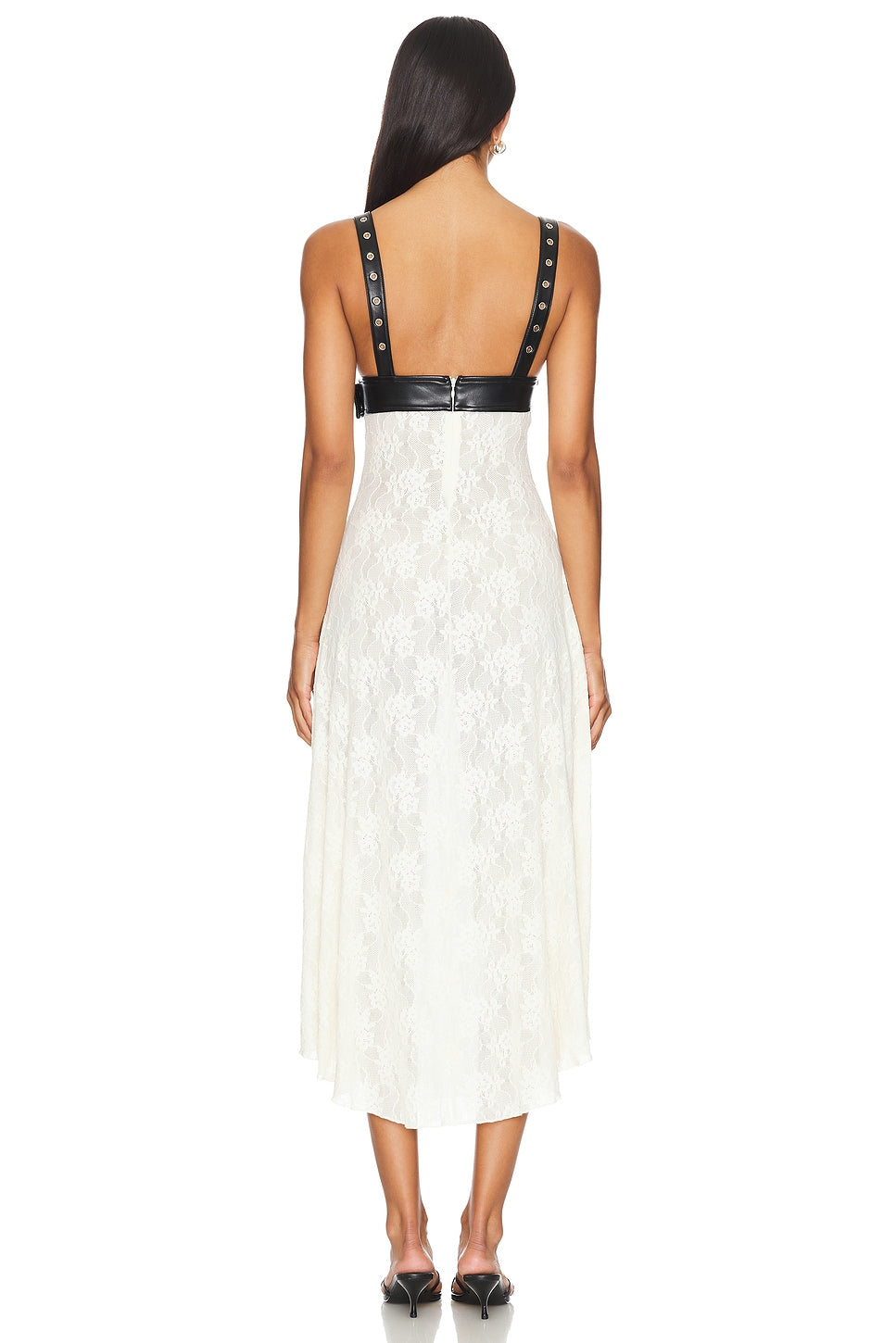 Fashion Belt Bodice Midi Dress-ROVOLE