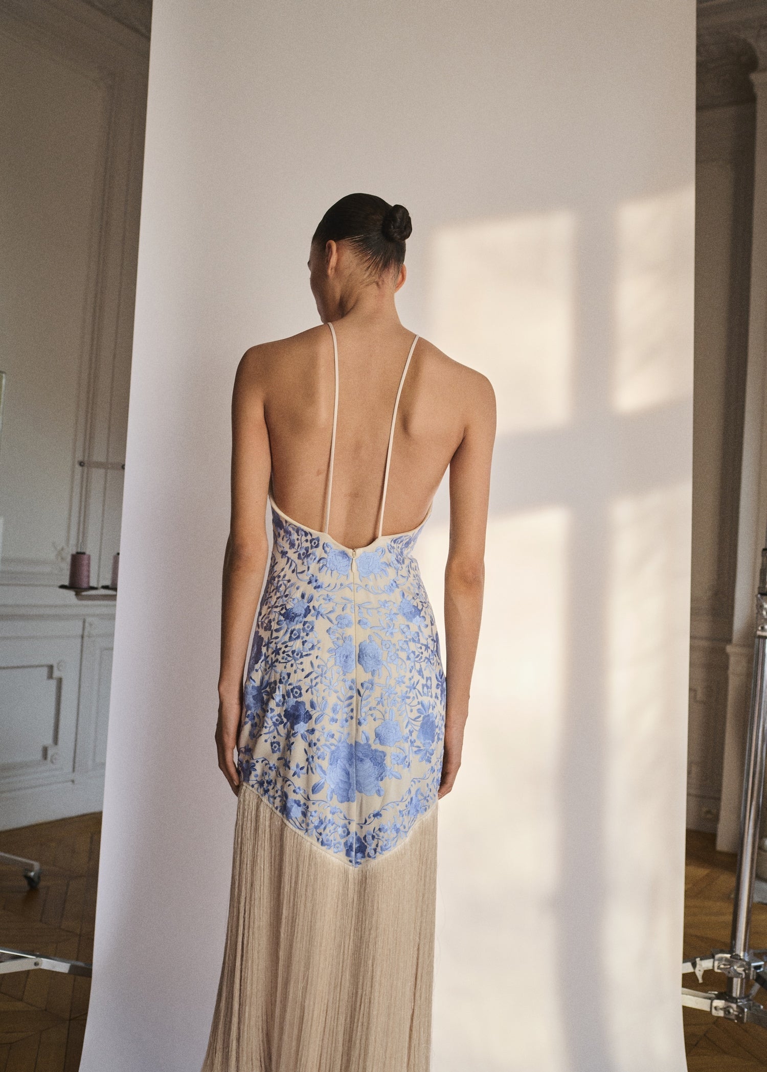 Resort Tassel Jacquard Dress-Massicos