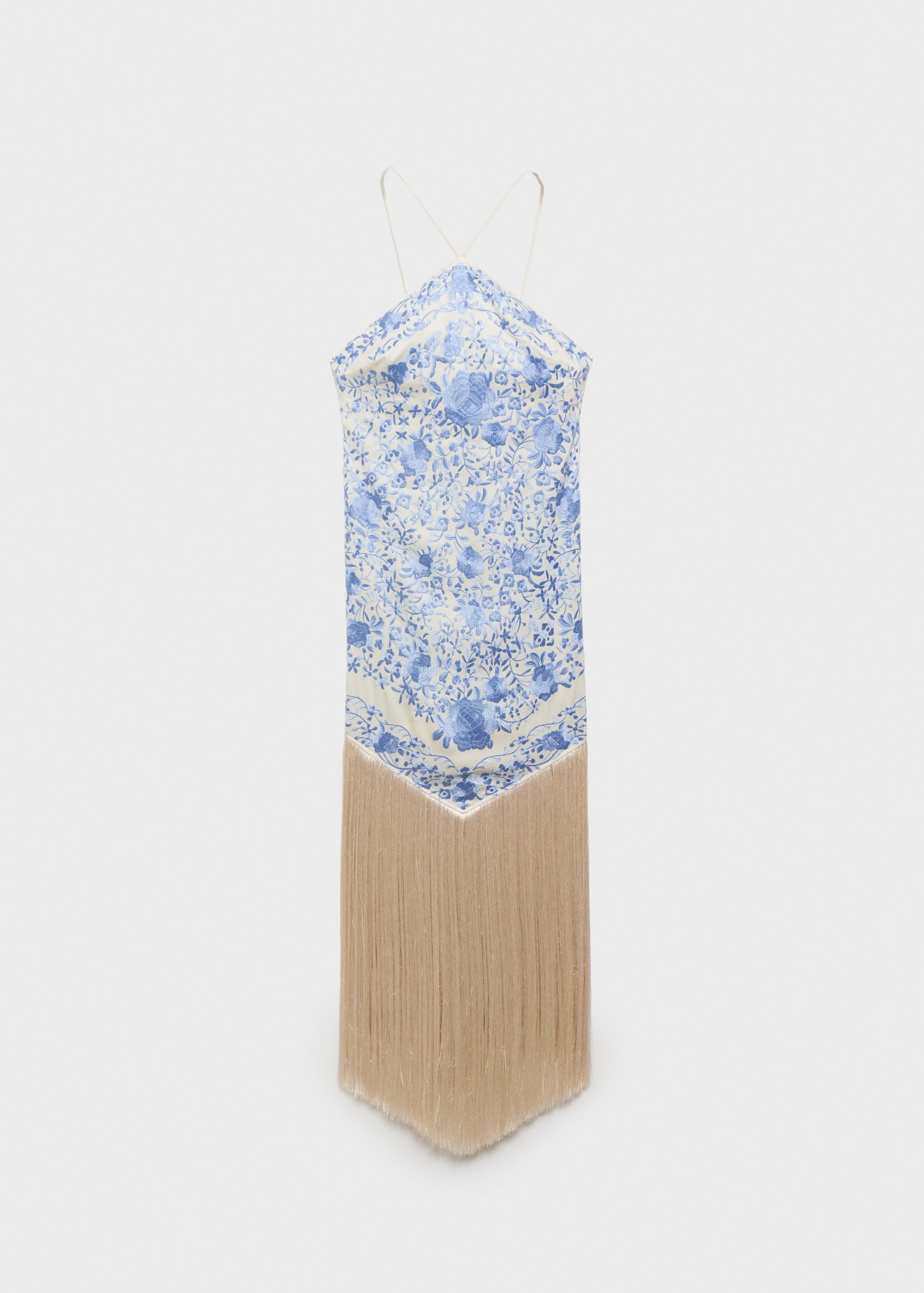 Resort Tassel Jacquard Dress-Massicos