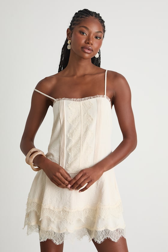 Romantic Lace Dress-Massicos