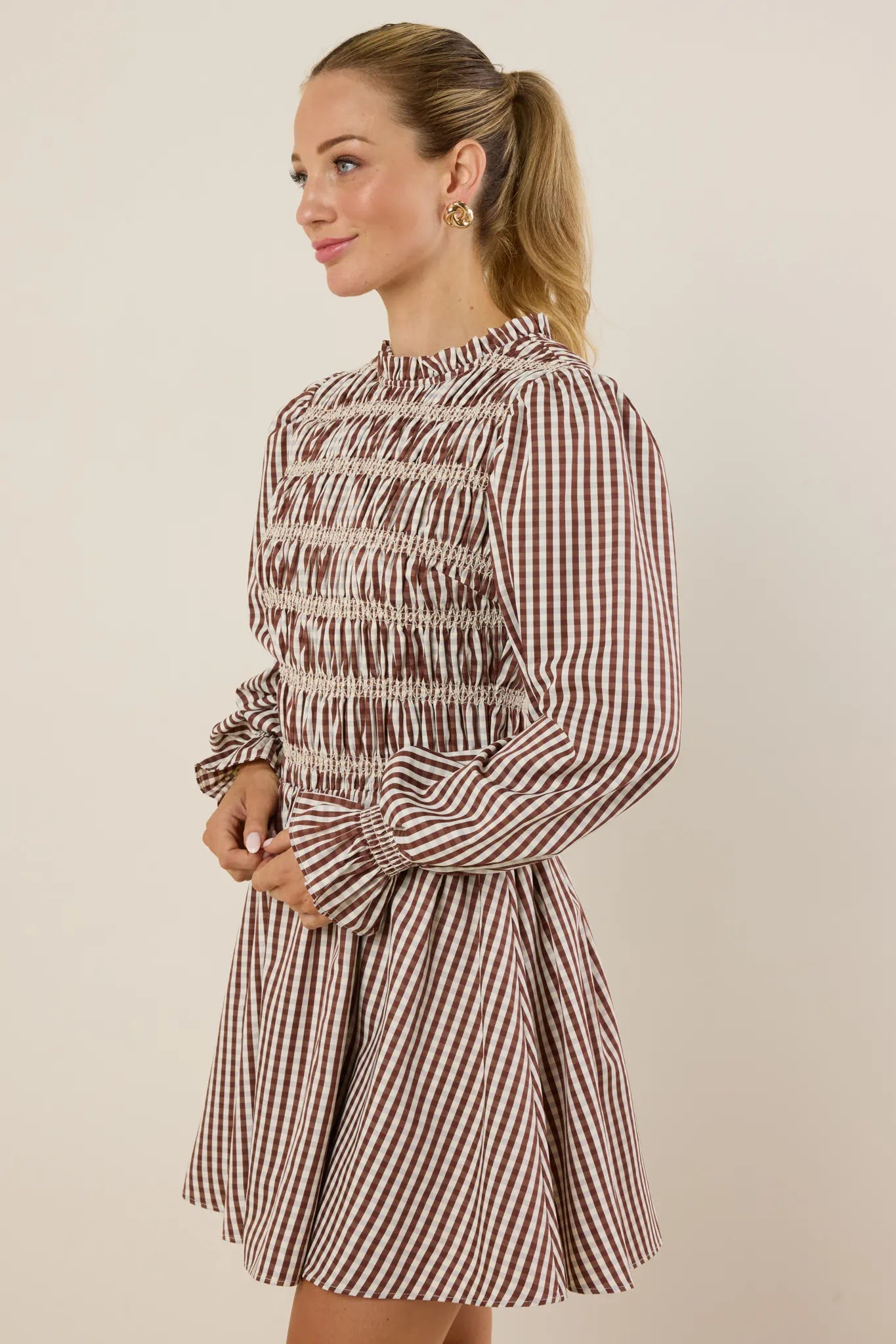 Playful Casual Pleated Dress-Massicos
