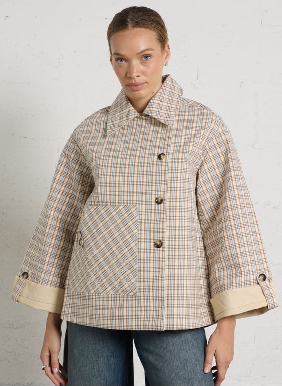 Beige City-Ready Textured Jacket