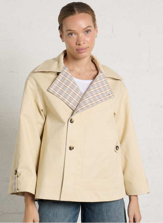 Beige City-Ready Textured Jacket