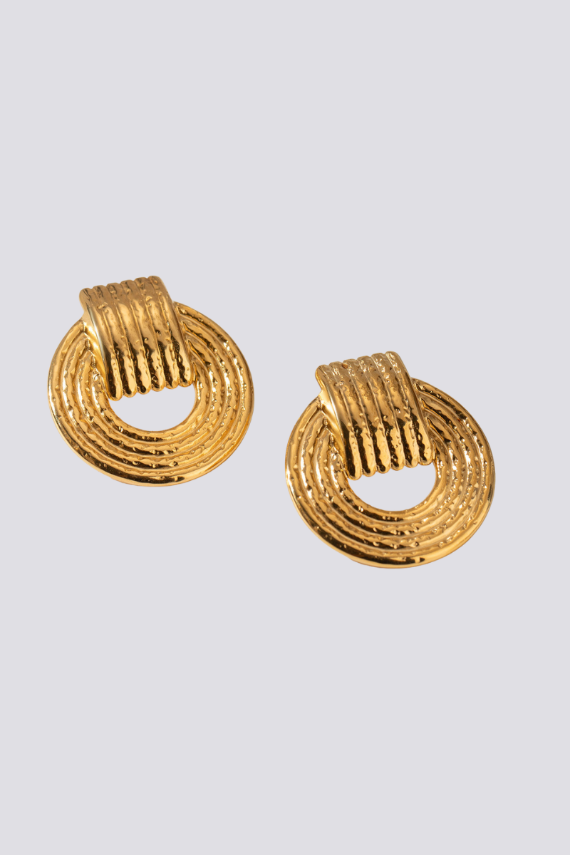 Elvire Round Earrings-ROVOLE