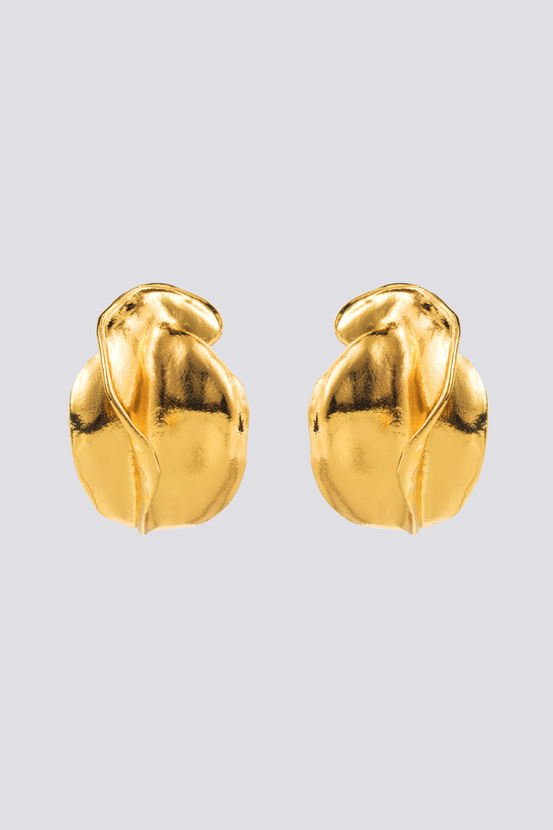Esmée Irregular Floral Earrings-ROVOLE