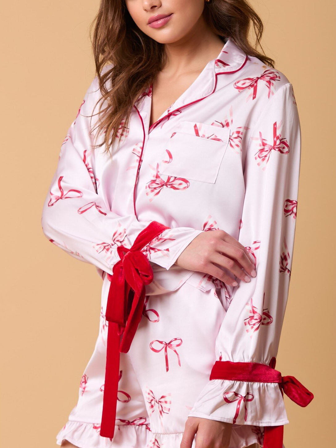 Gigi Ribbon Pajama Set-Massicos