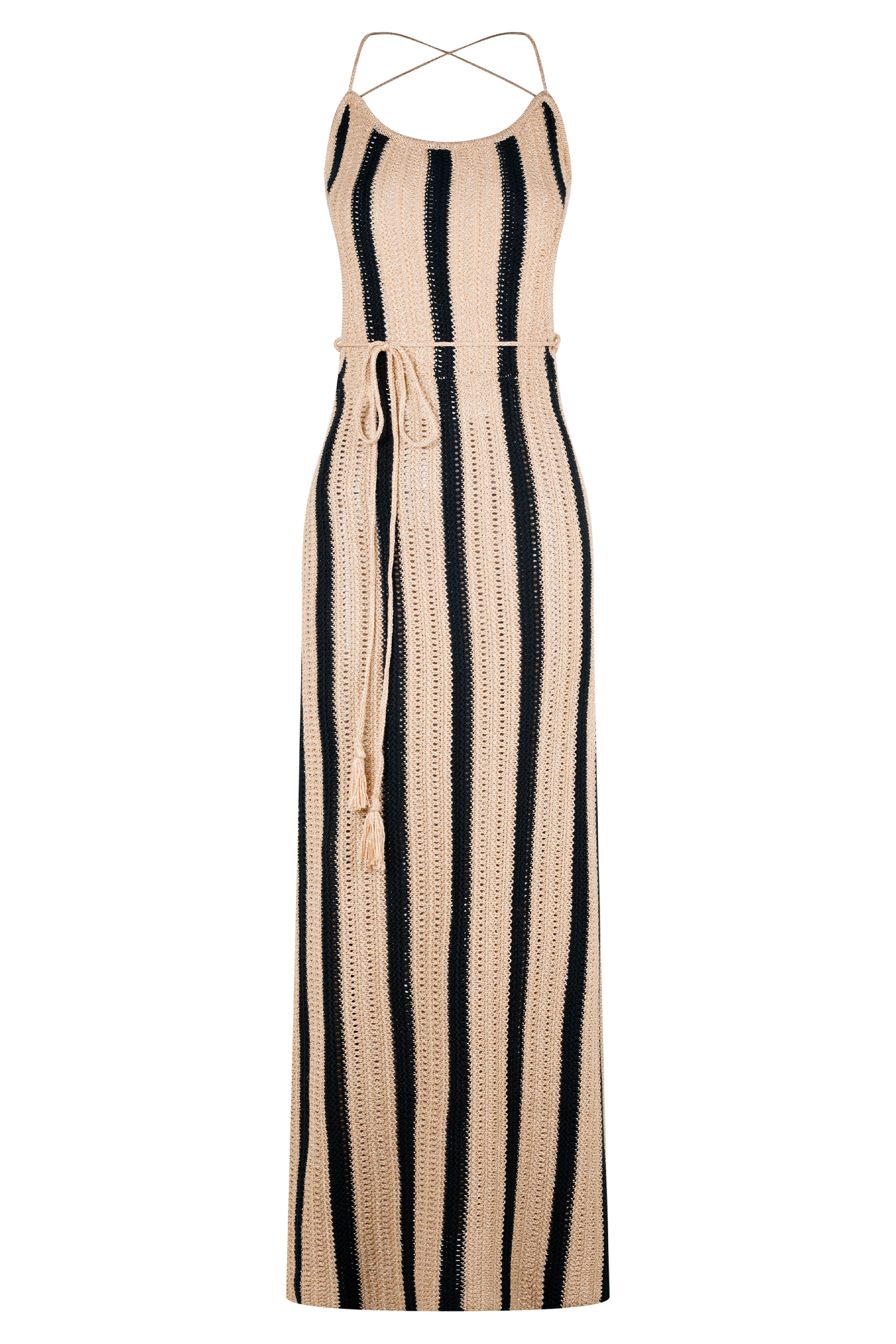 Shepherd Crochet Halter Maxi Dress-Massicos