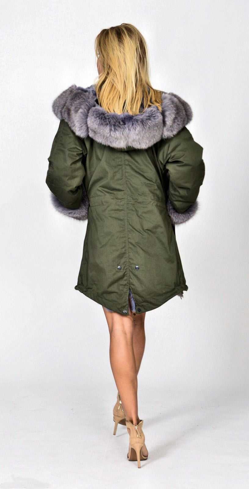 Trafni Ladies Winter Women Thicken Warm Coat Hood Parka Long Jacket Outwear Size S-XXXL-Massicos
