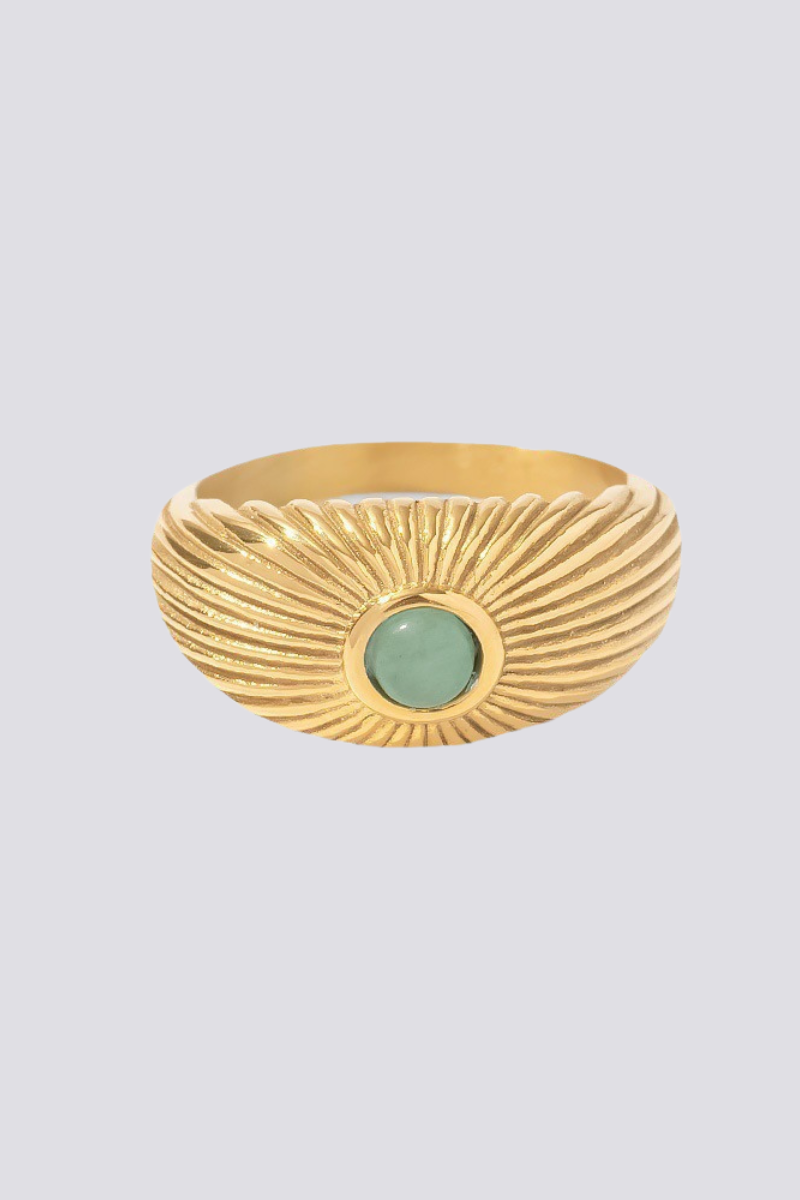 Gwendoline Inlaid Stone Ring-ROVOLE