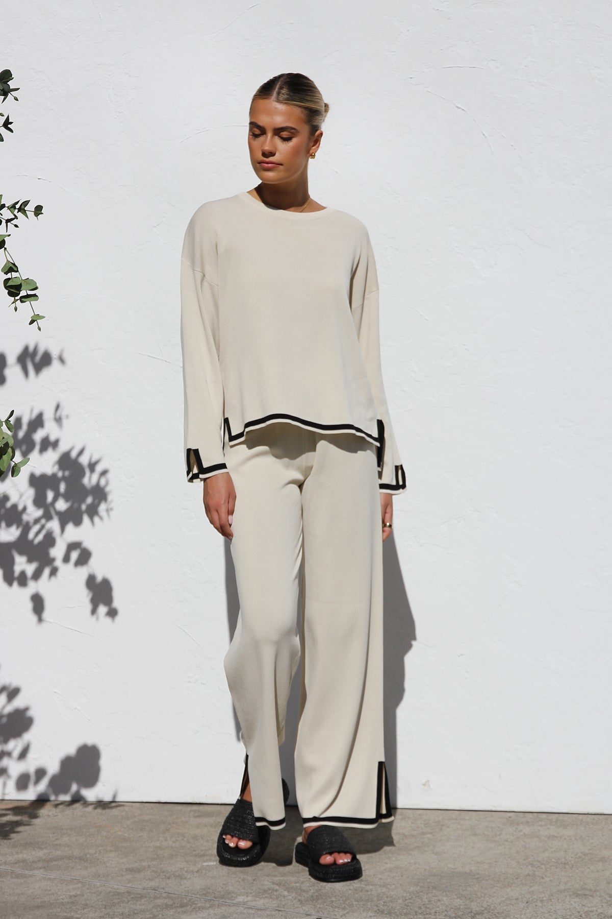 Yvonne Knit Set CREAM-ROVOLE