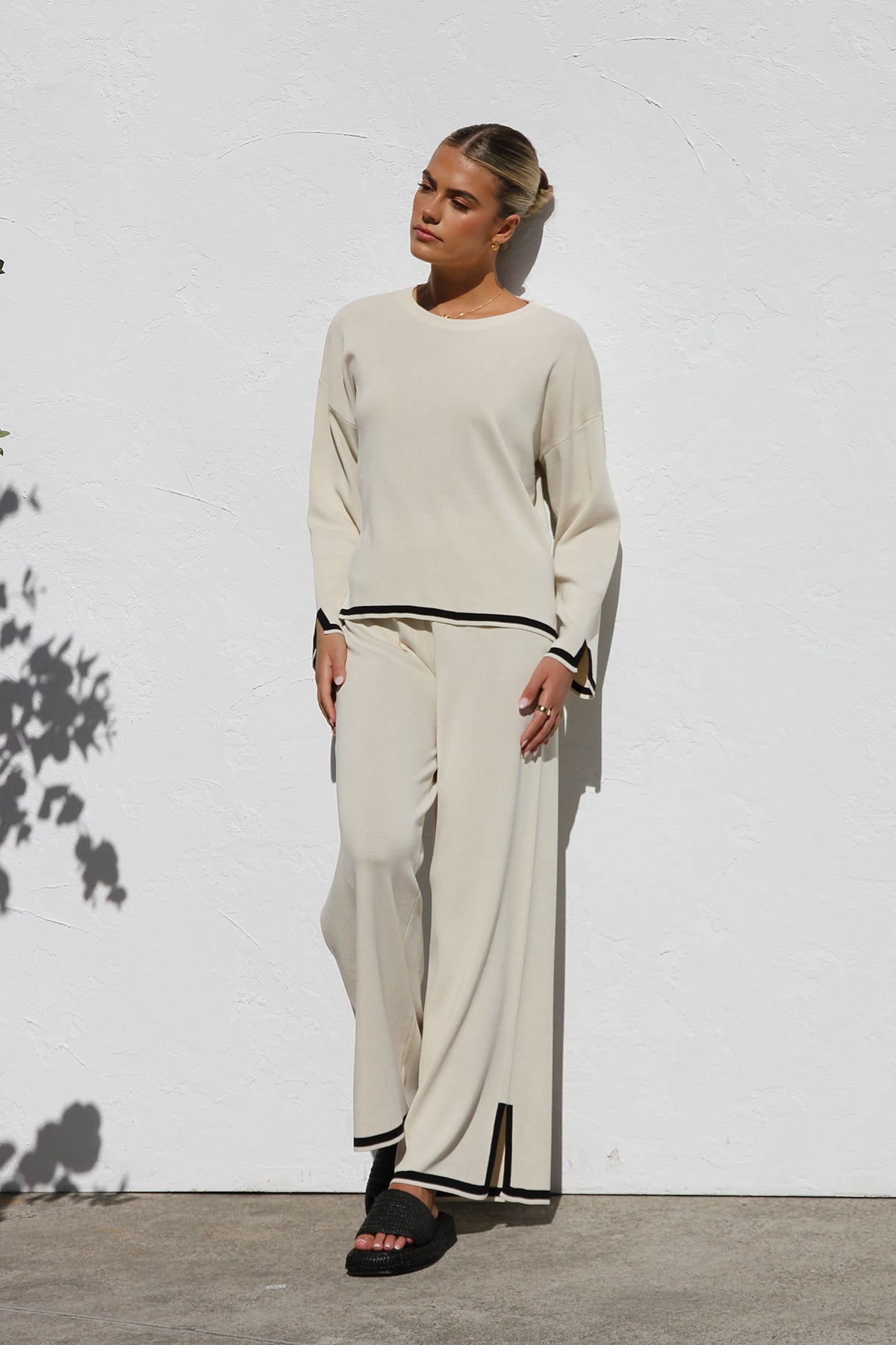 Yvonne Knit Set CREAM-ROVOLE