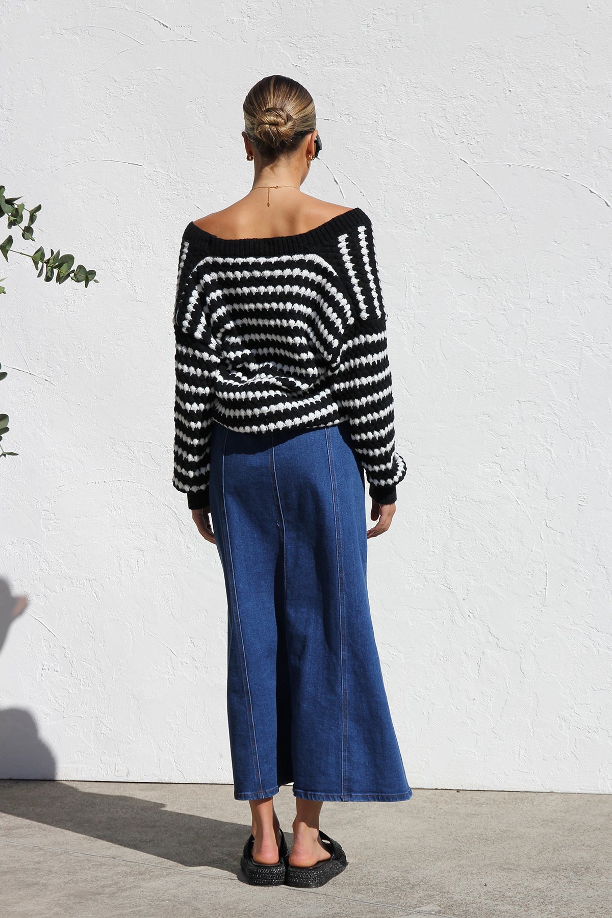 Janah Denim Skirt-ROVOLE