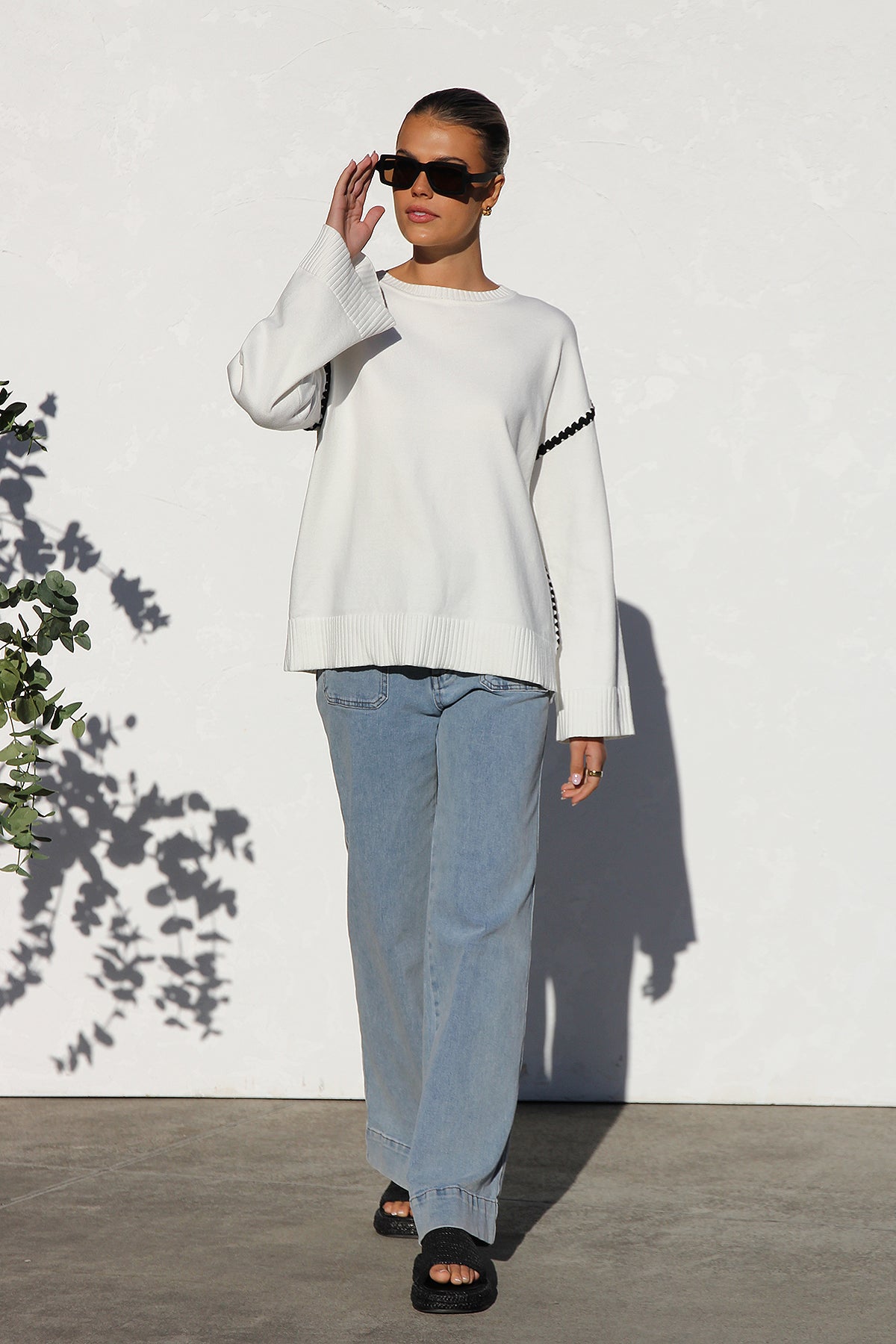 Daia Knit Sweater-ROVOLE