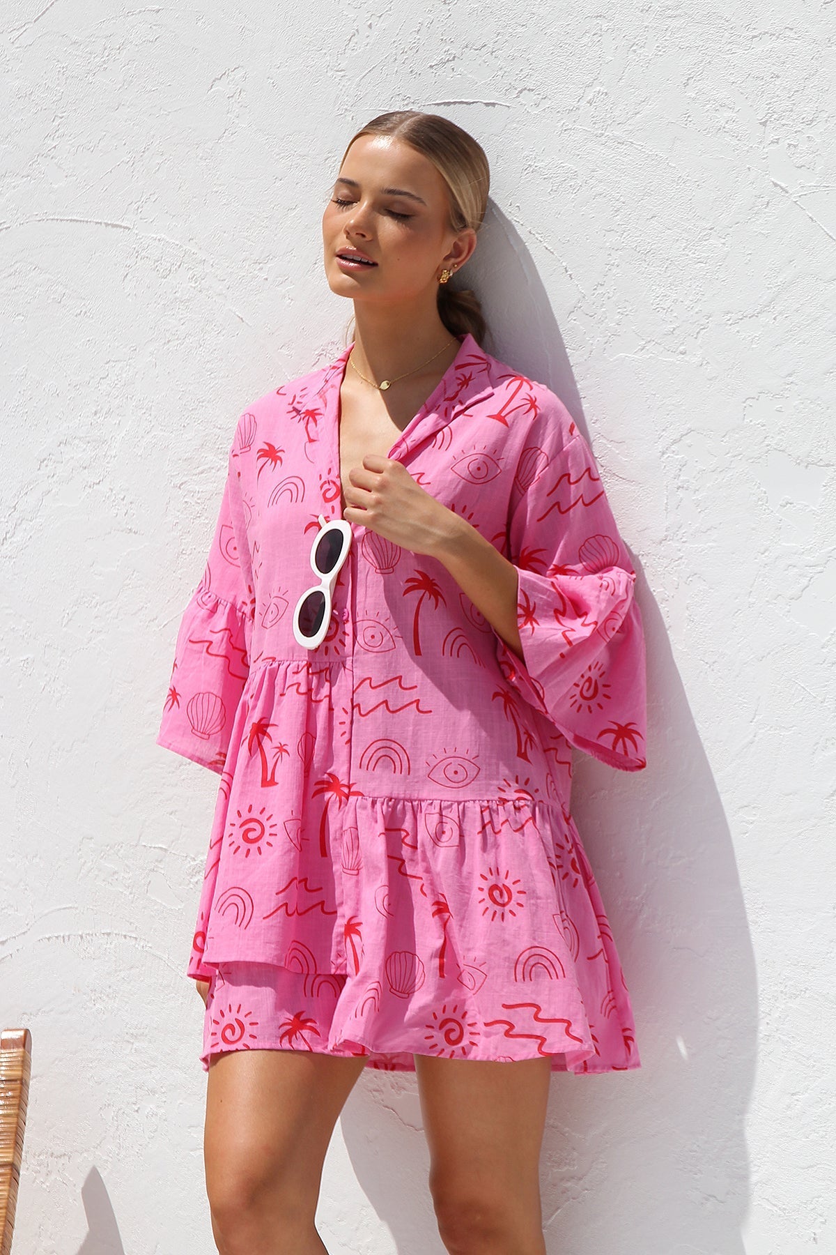 Shelby Dress PINK-ROVOLE