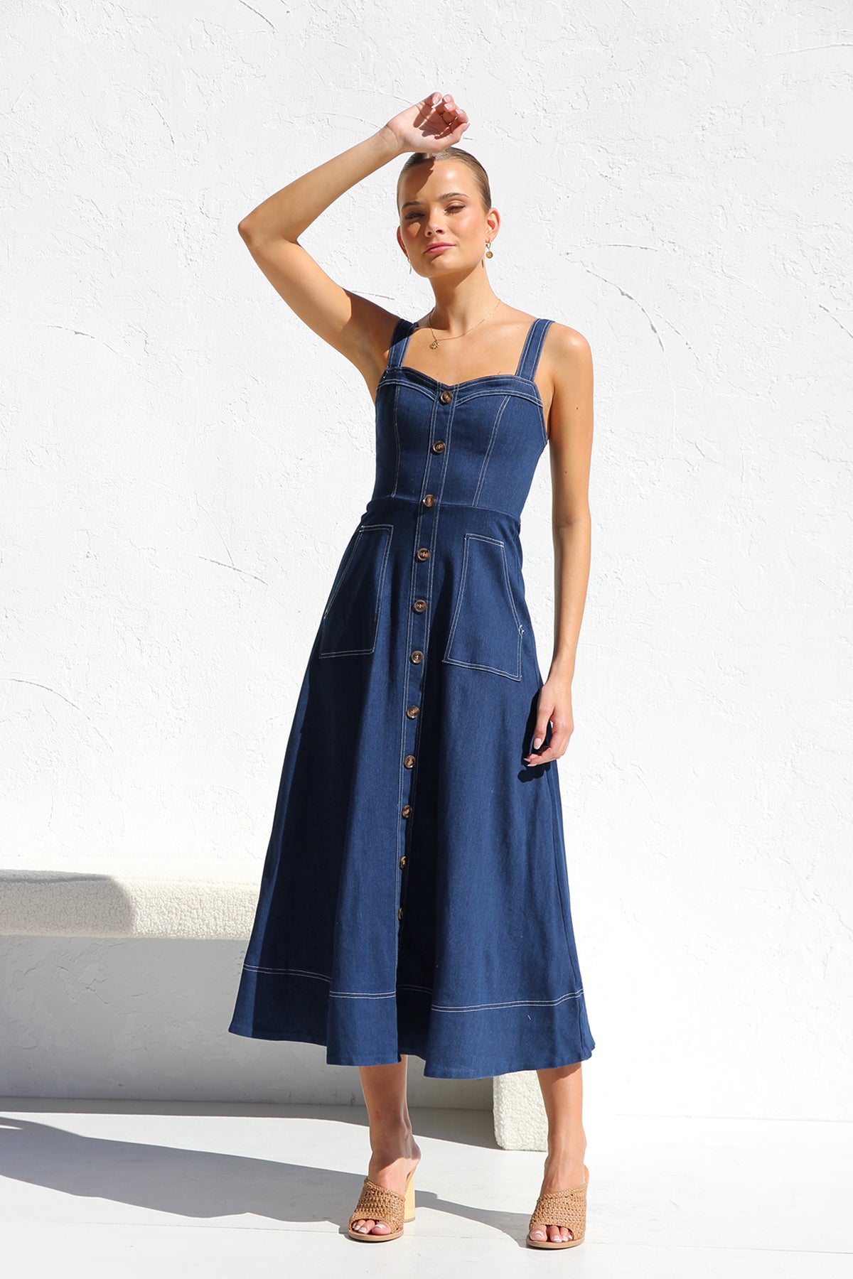 Danielle Dress INDIGO DENIM-ROVOLE